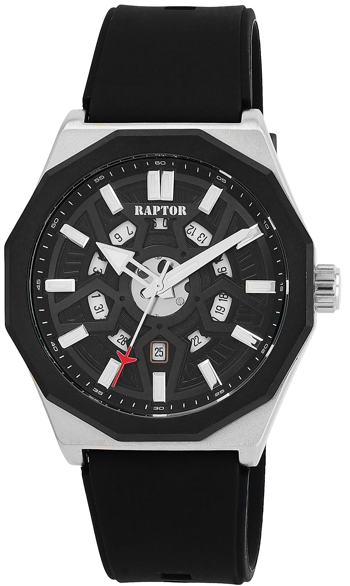 Raptor Herrenuhr mit Silikonband