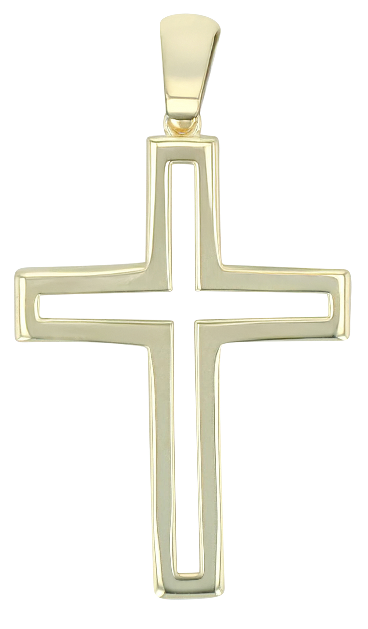 "Elia" 925/- echt zilveren hanger - kruis, verguld