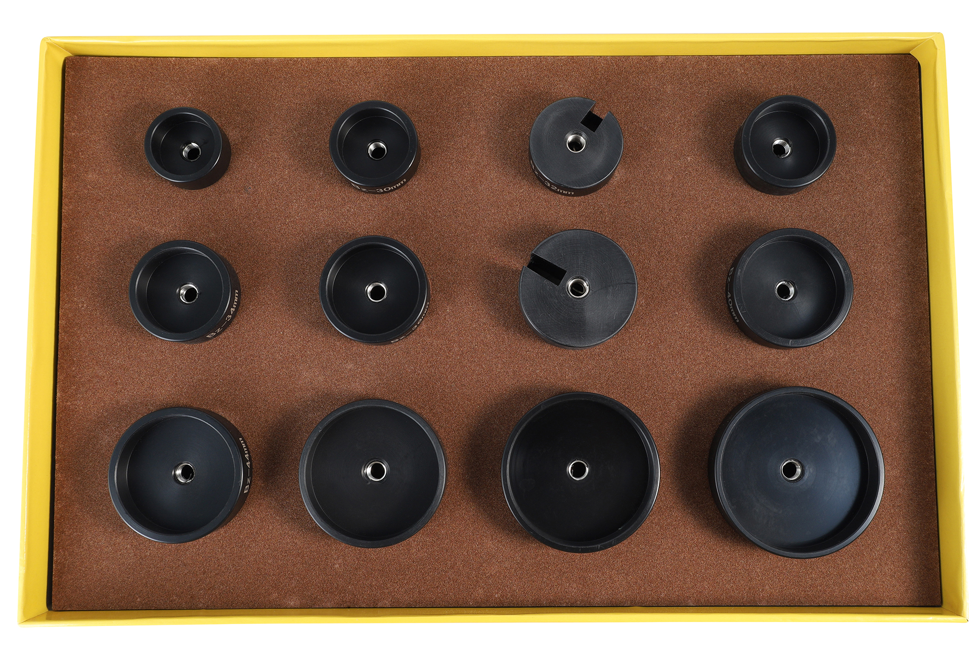 Druckstücke für Glaseinpresser, Kunststoff, schwarz