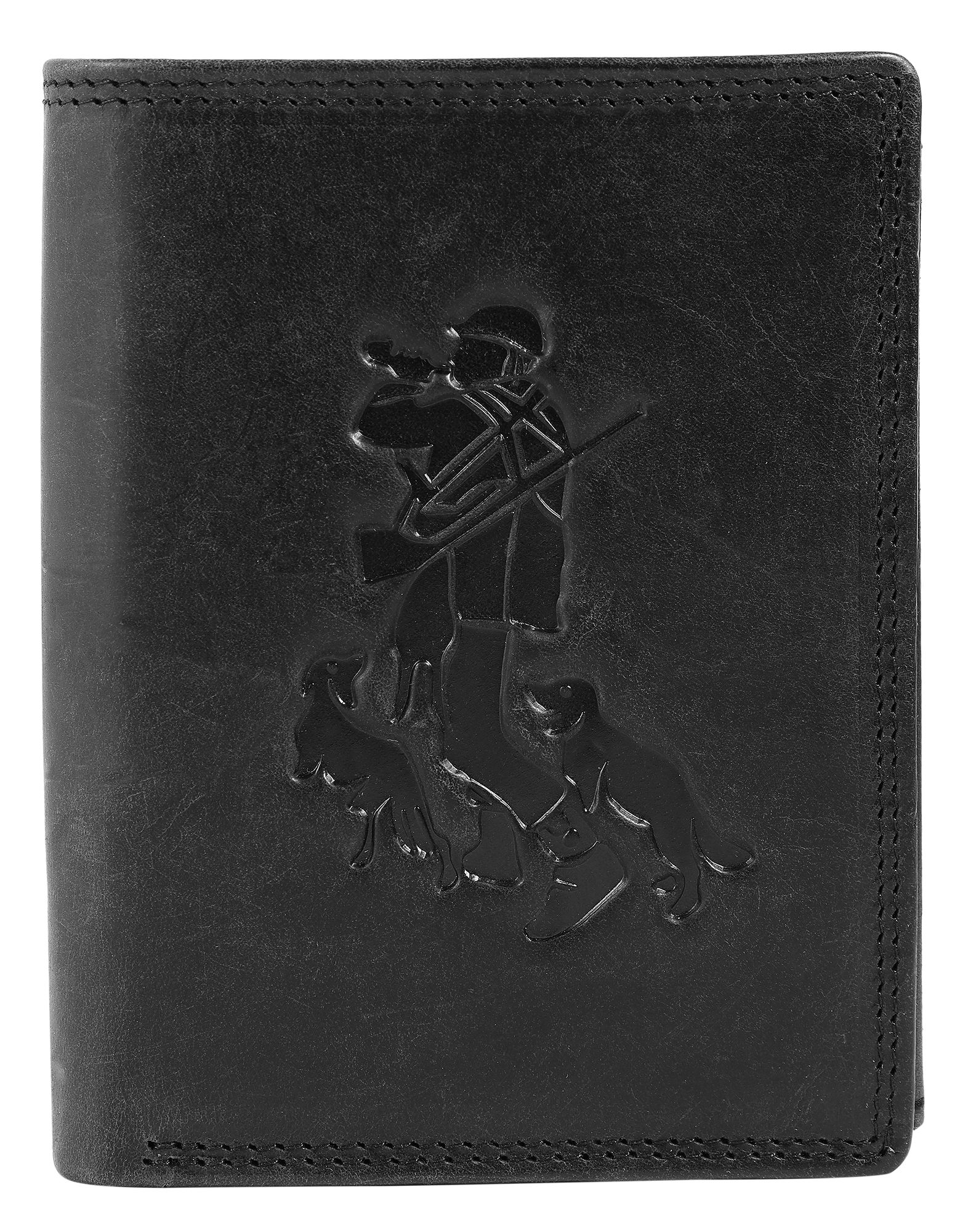 Akzent portemonnee, RFID, staand formaat, jager, zwart