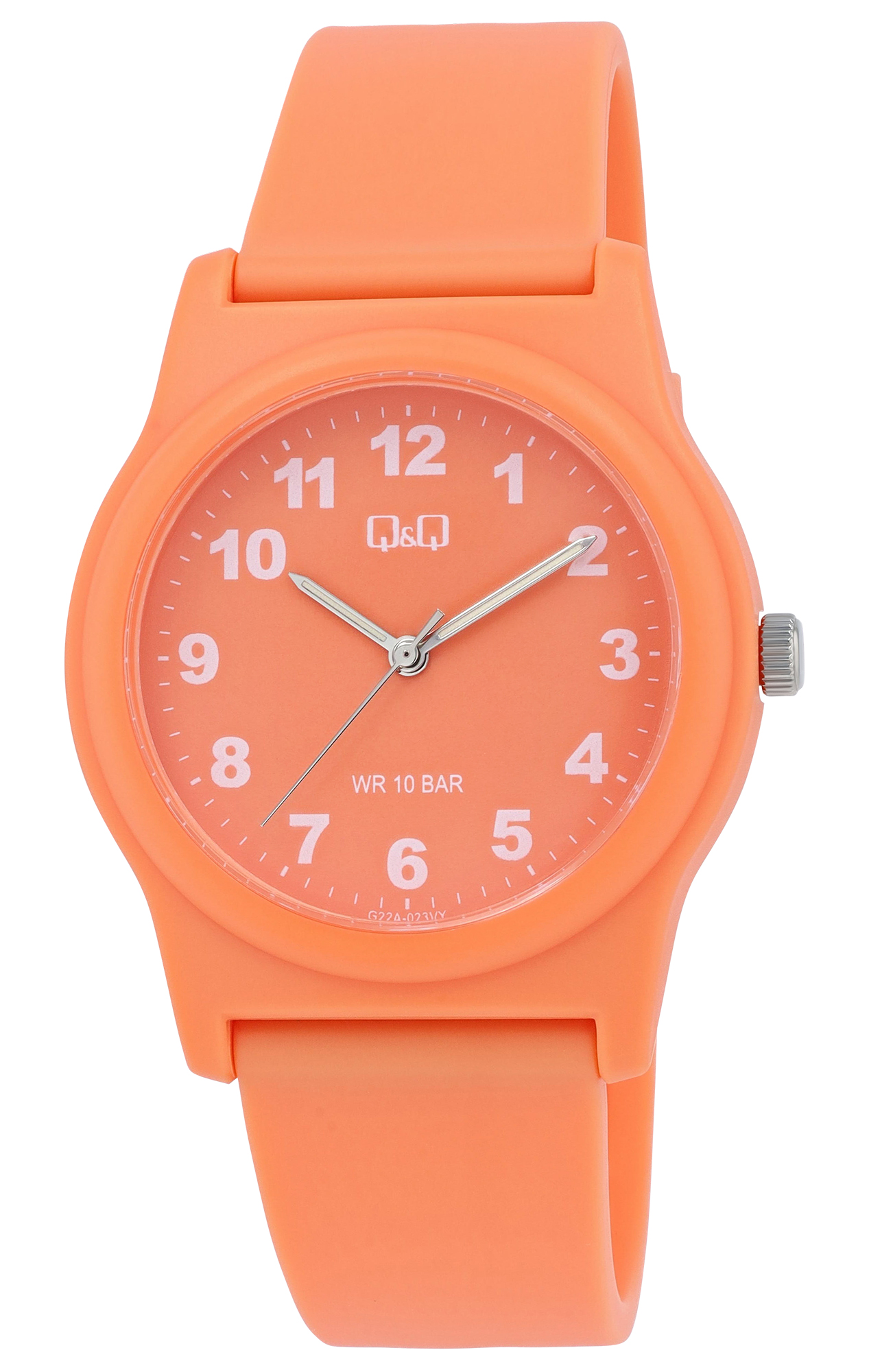 Q&Q Uhr für Damen & Jugendliche, Ø 38 mm, orange
