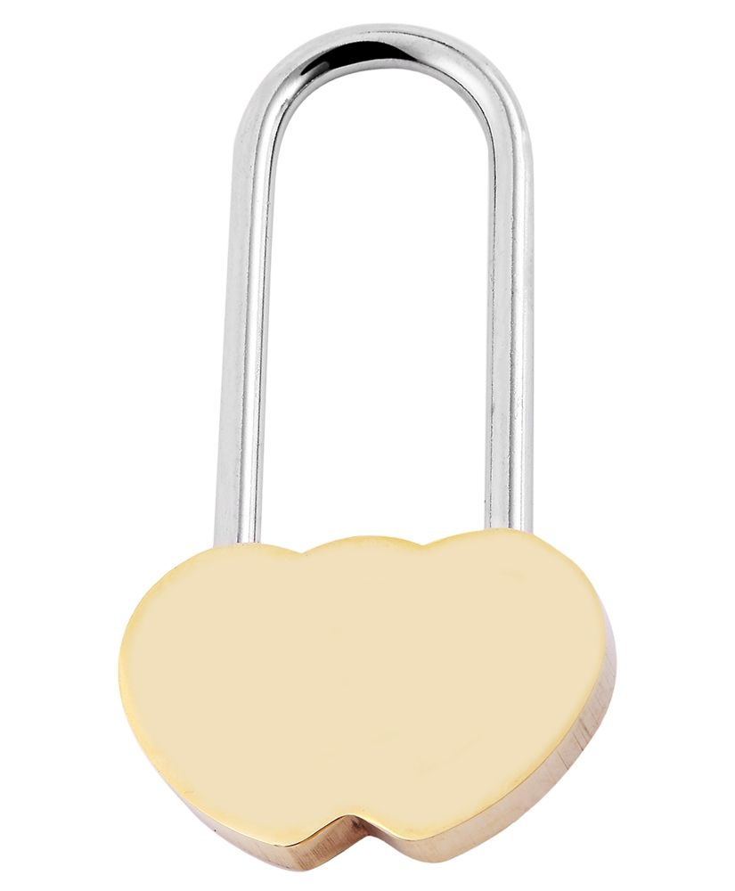 Liefdesslot in de vorm van twee harten, 100x50 mm