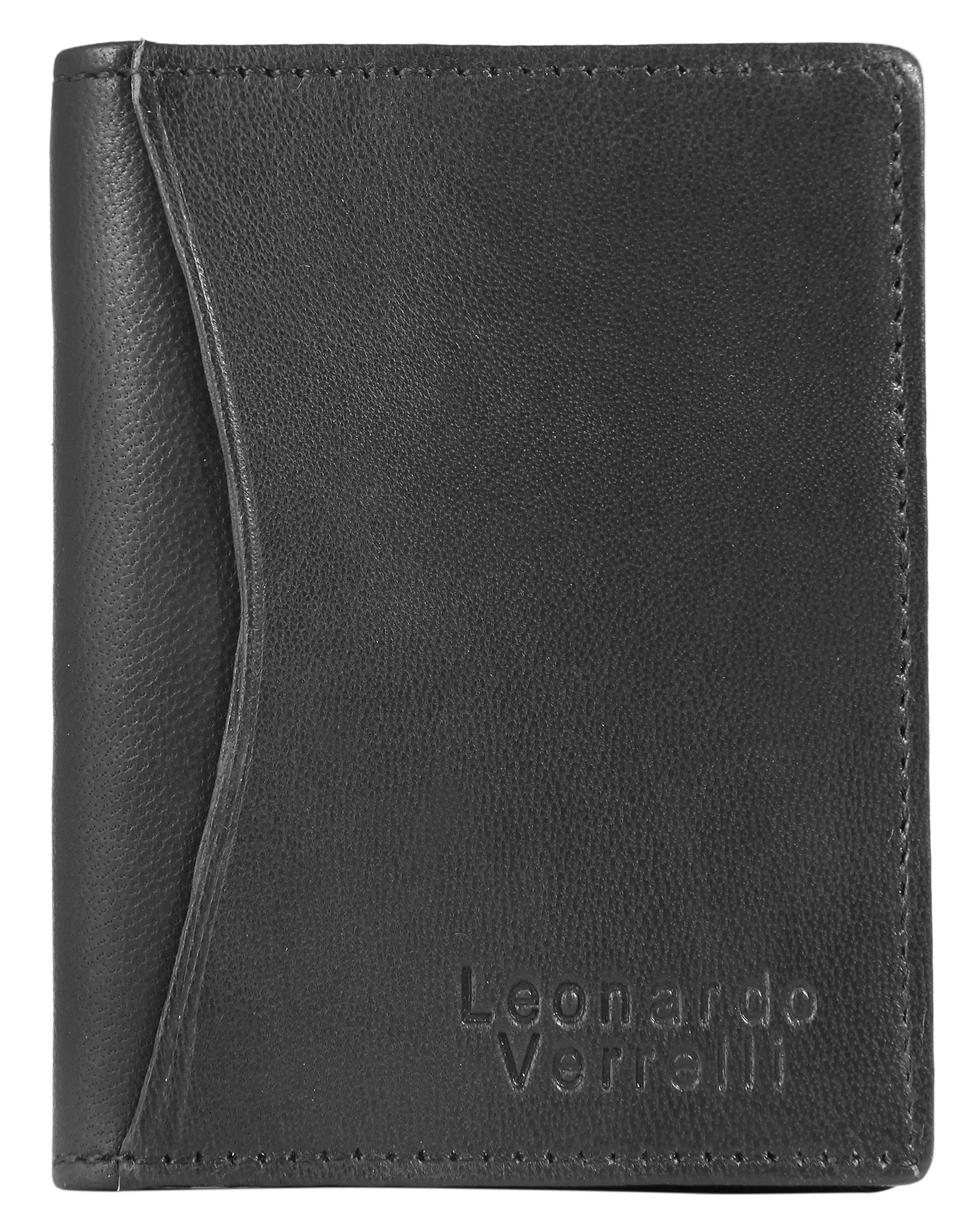 "Muto", Leonardo Verrelli Kartentui aus Echtleder, schwarz