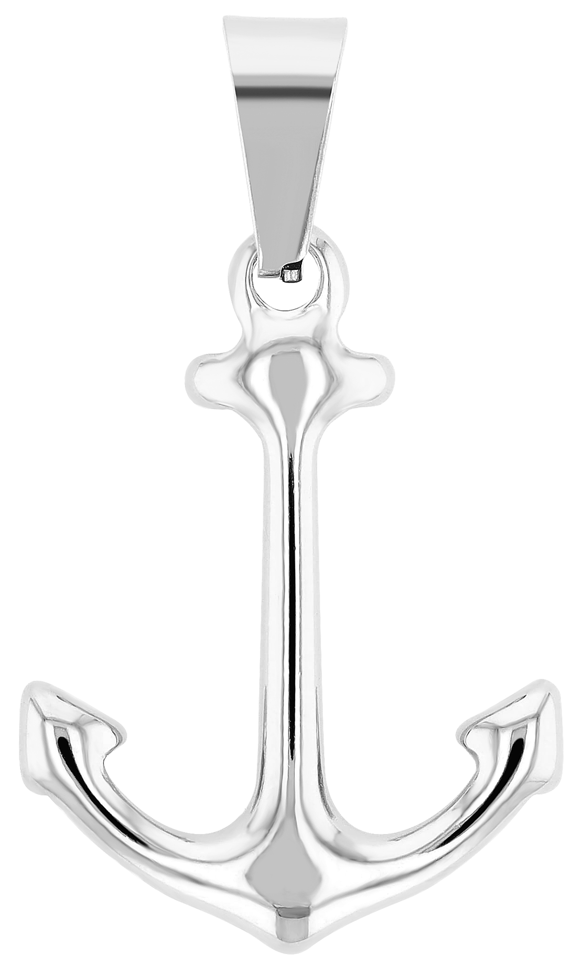 "Cindy", Edelstahlanhänger, Anker, silberfarben