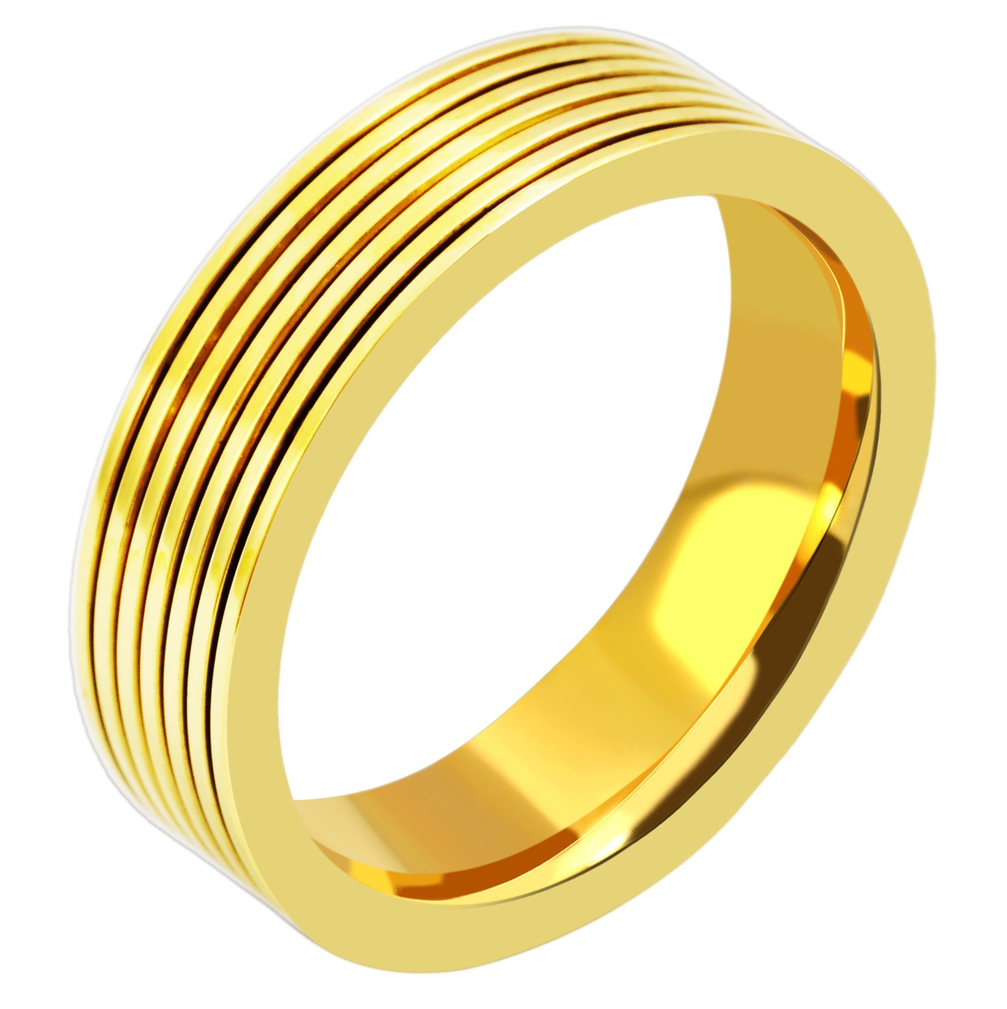 Akzent Herren Edelstahl Partnerring, Gr. 58