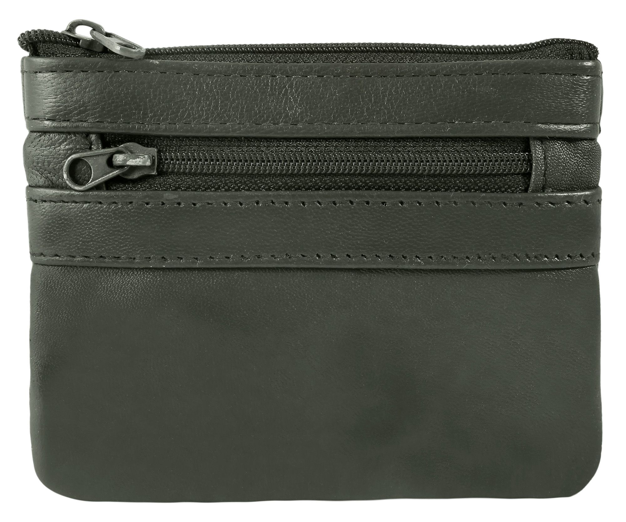 Leonardo Verrelli Schlüsselbeutel aus Echtleder, dunkelgrün