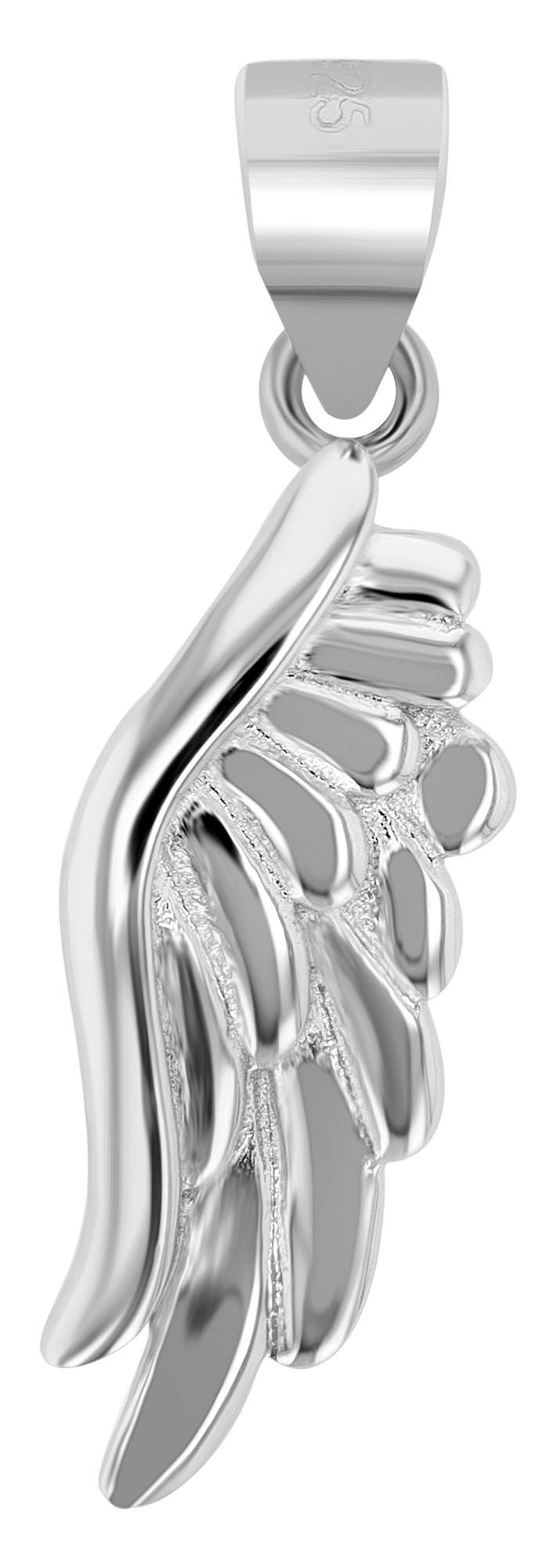 "Aniela" - Vleugels, 925/gerhodineerd, echt zilver, hanger