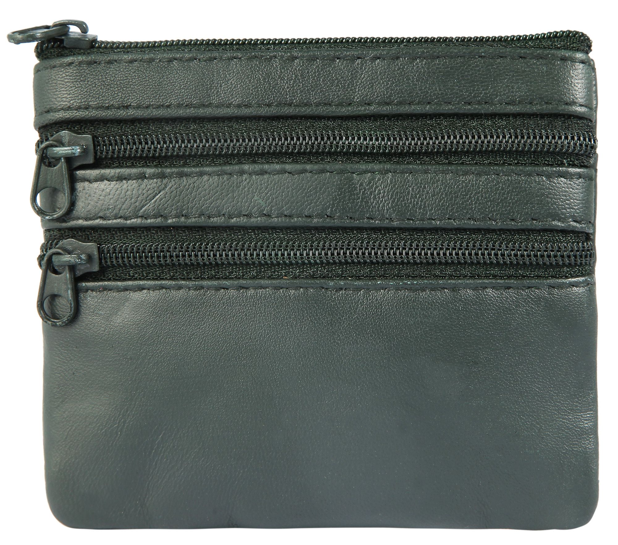 Leonardo Verrelli sleuteletui van echt leer, donkergroen