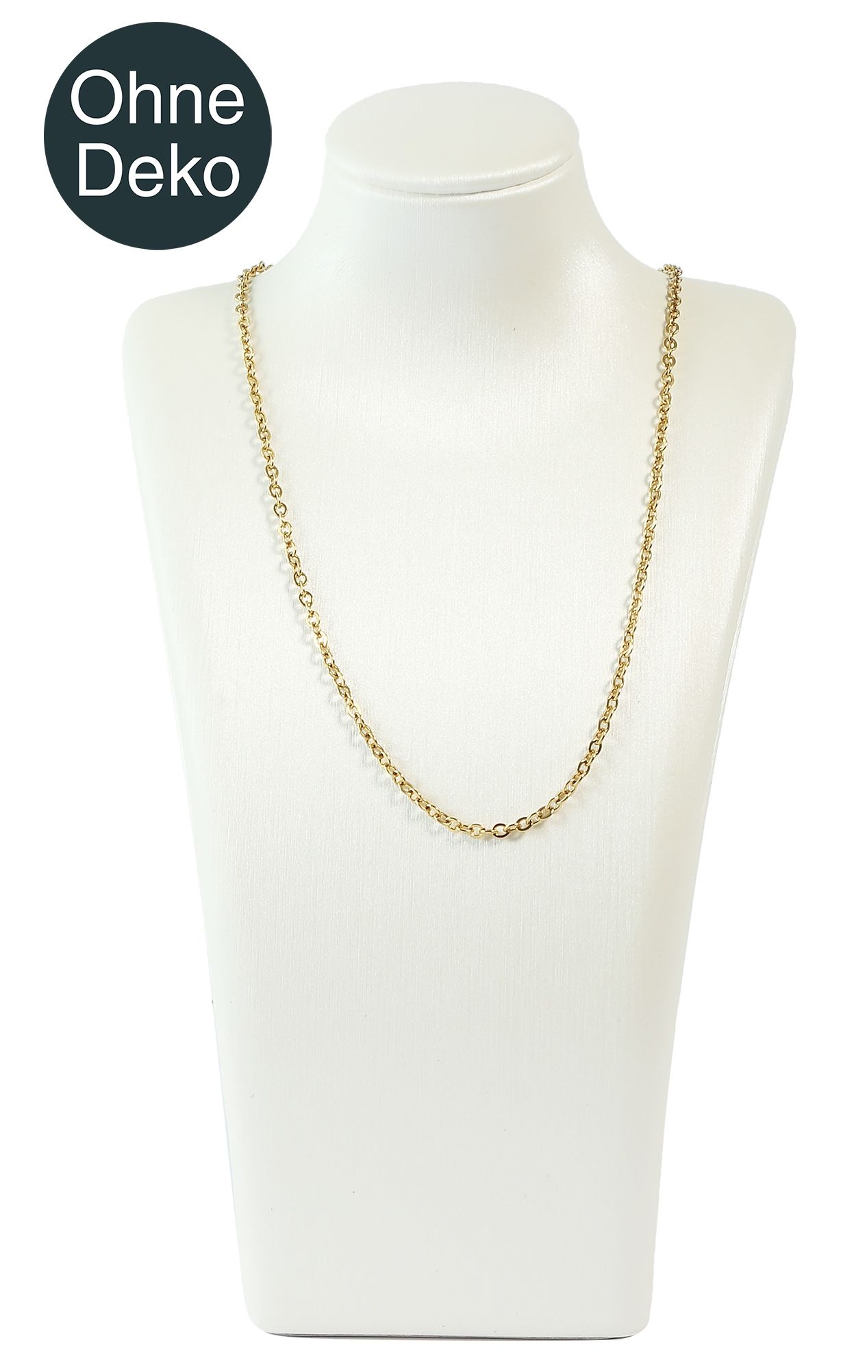 Büste (Dekoserie Bright), PU-bezogen, glänzend, 20,5 cm, weiß