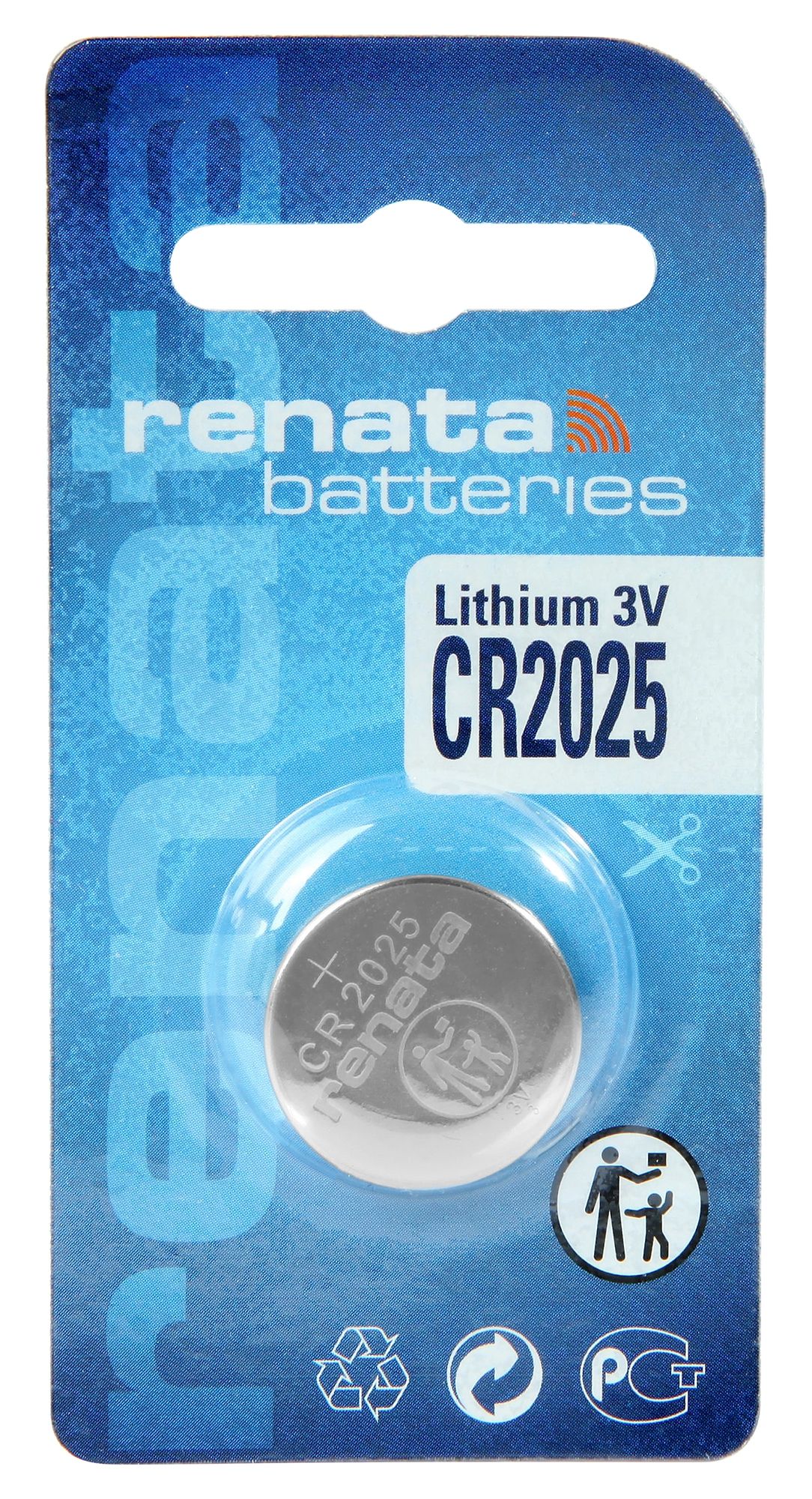 Renata Lithium Batterie, 3V , (Li/Mn02), CR2025