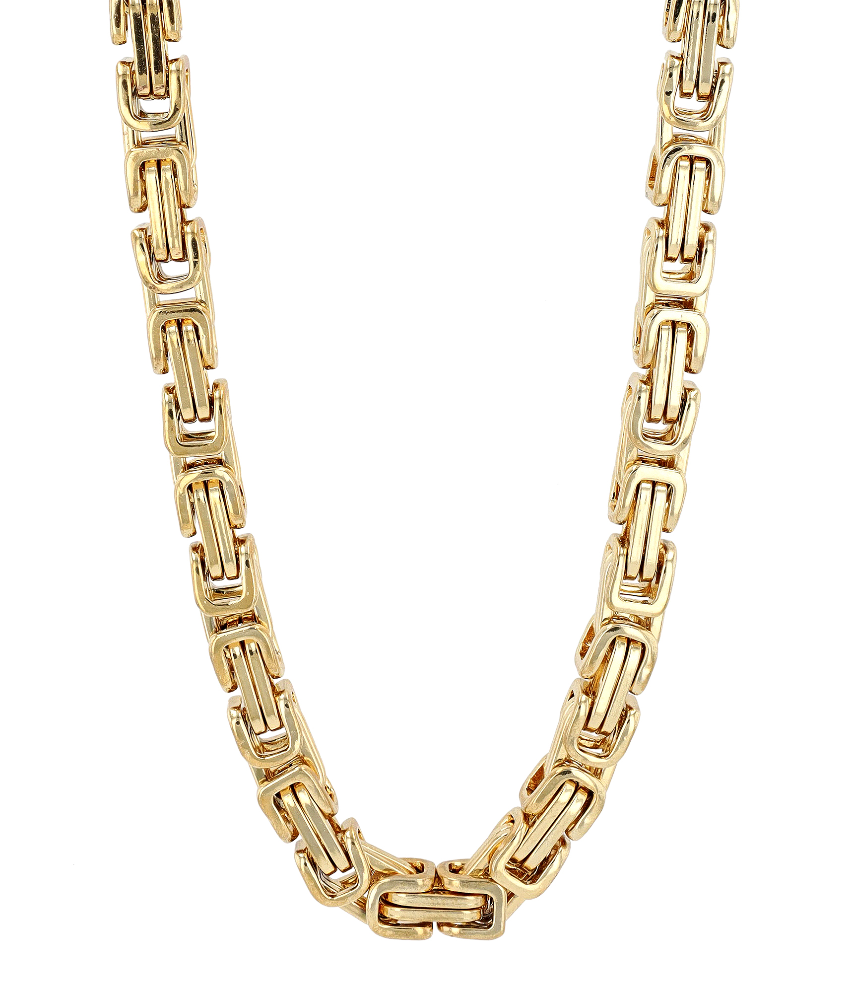 "Blake", Edelstahl Königskette, goldfarben, 50 cm