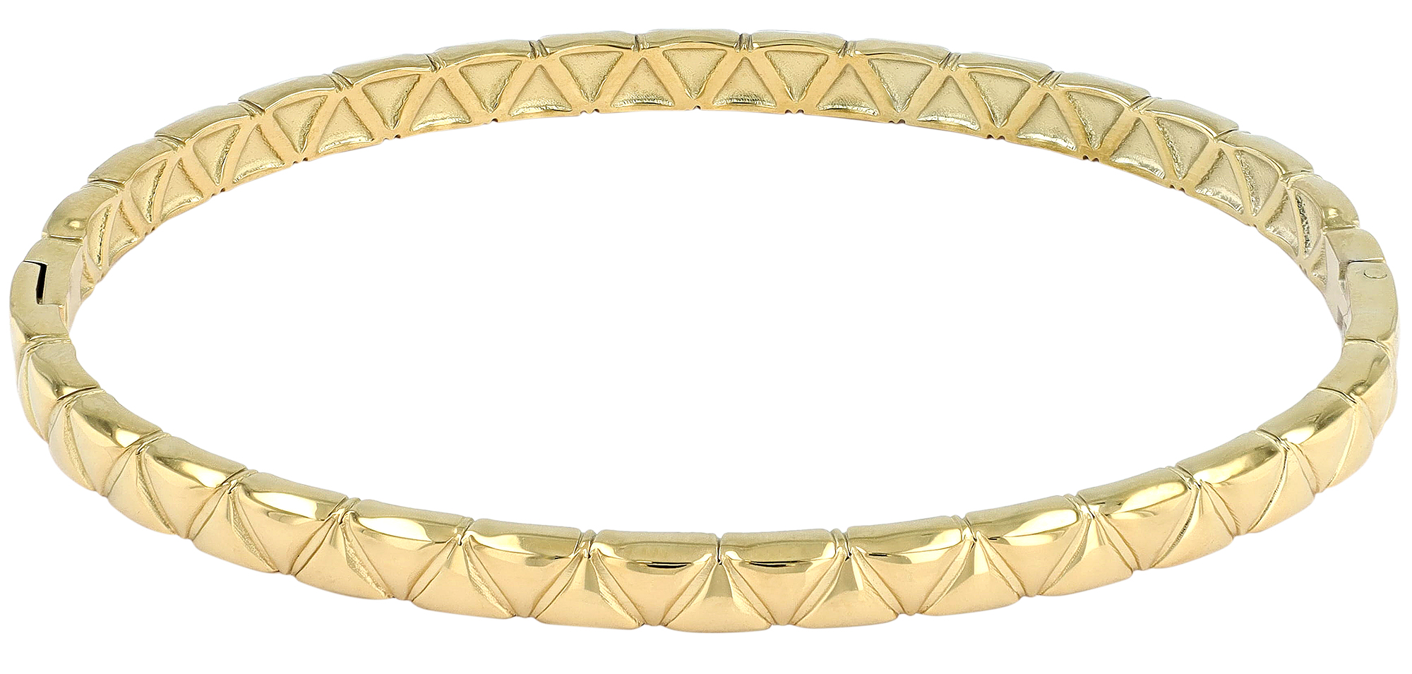 "Merissa" Edelstahl Armreif (Innenumfang 17 cm), goldfarben