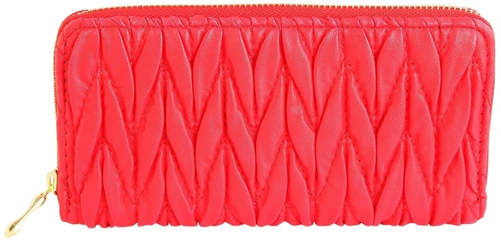 Cham Cham damesportemonnee in rood. Formaat 20 x 10 cm.