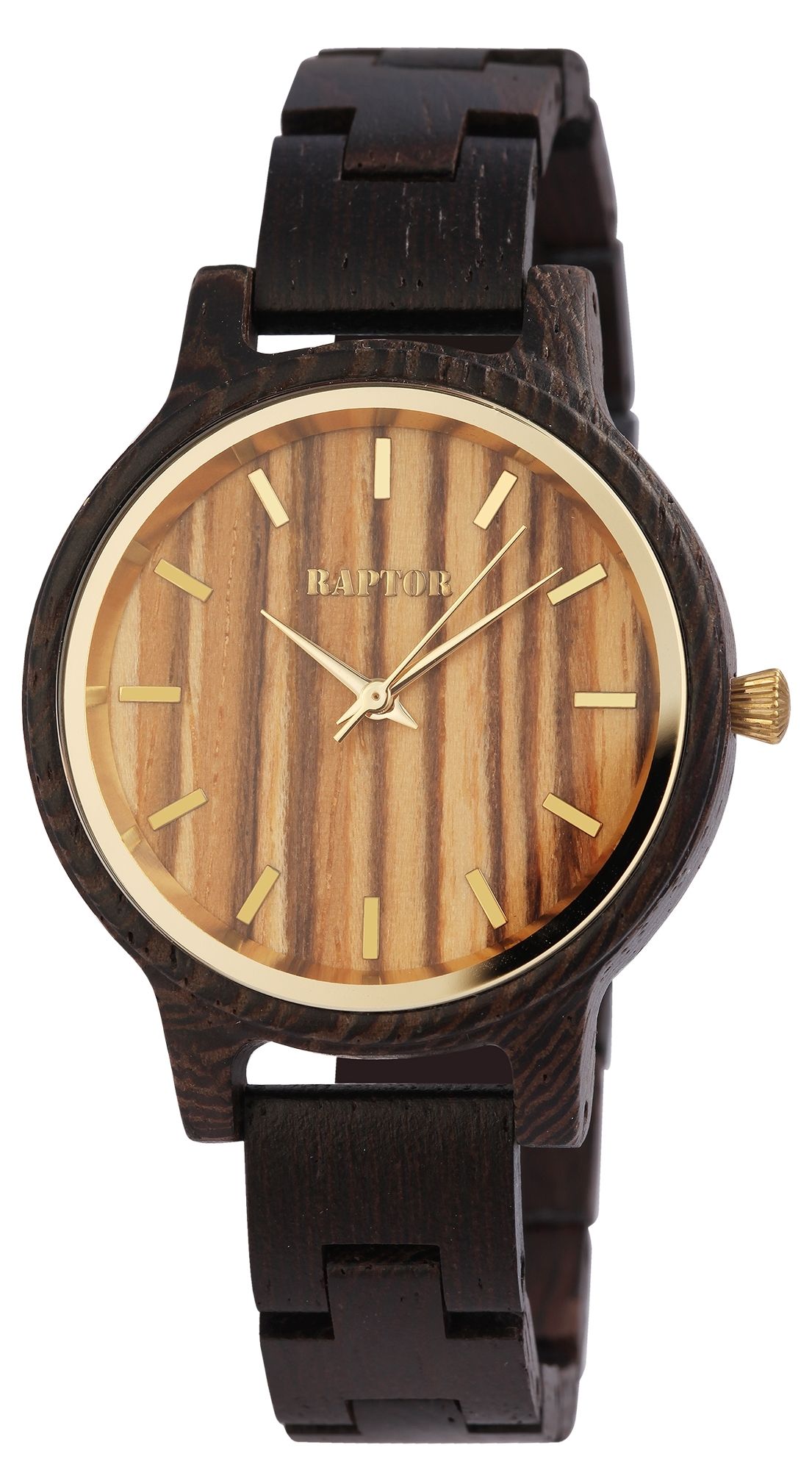 Raptor Damenarmbanduhr "Embra" aus Wengeholz