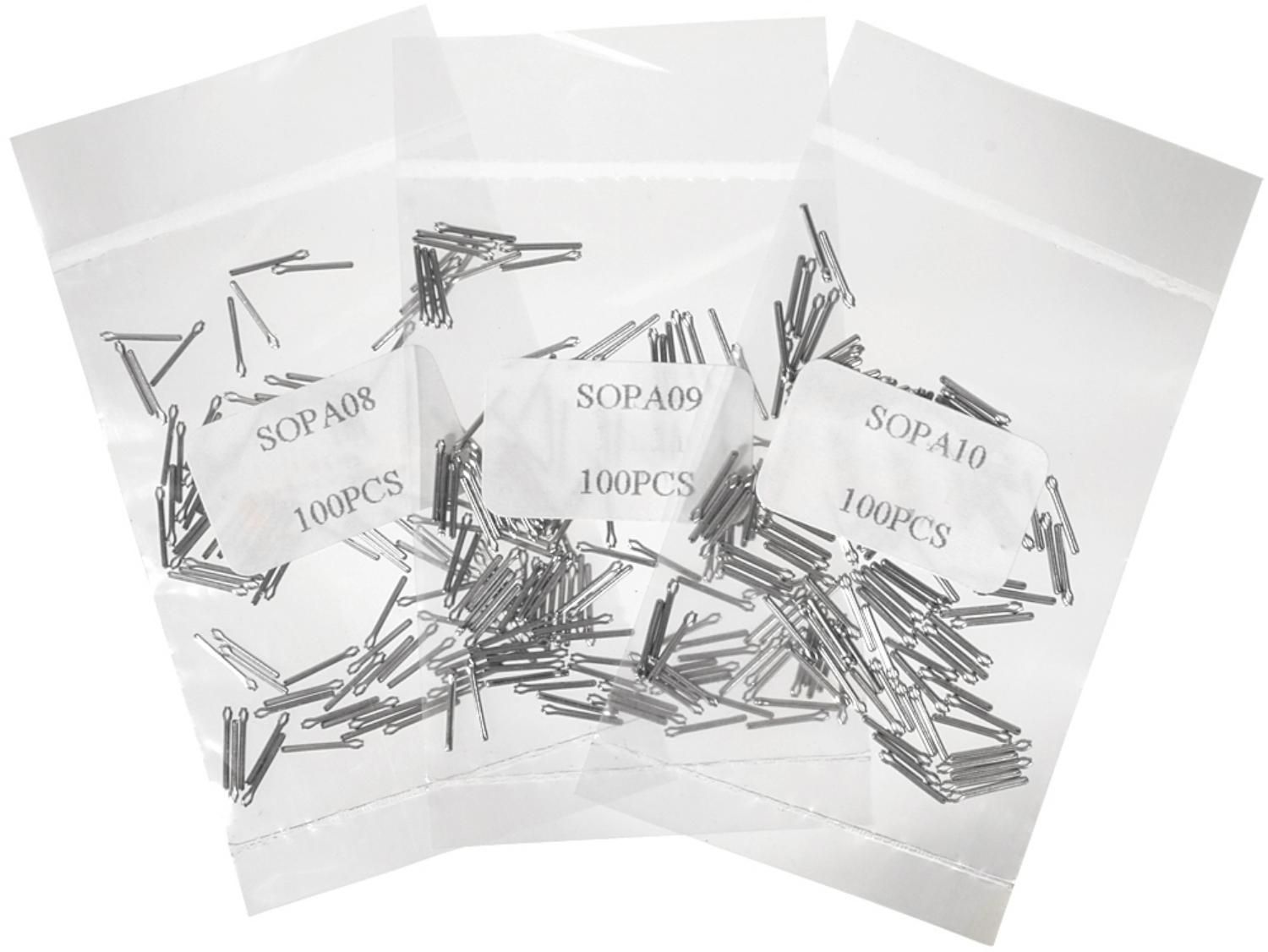 Armbandspelden - 0,8mm x 22mm (PU 100 stuks)