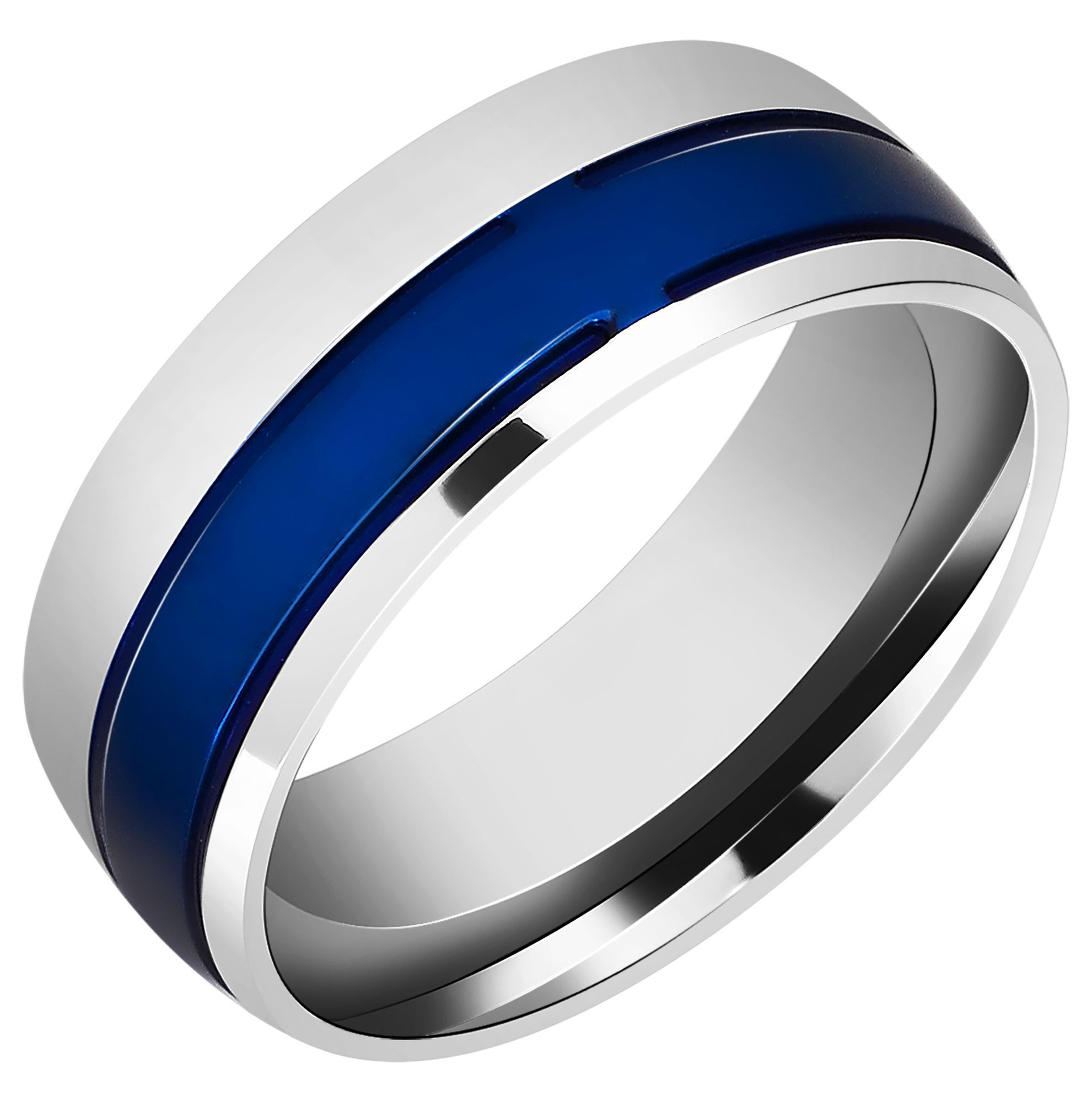 Akzent Edelstahl Herren Partnerring