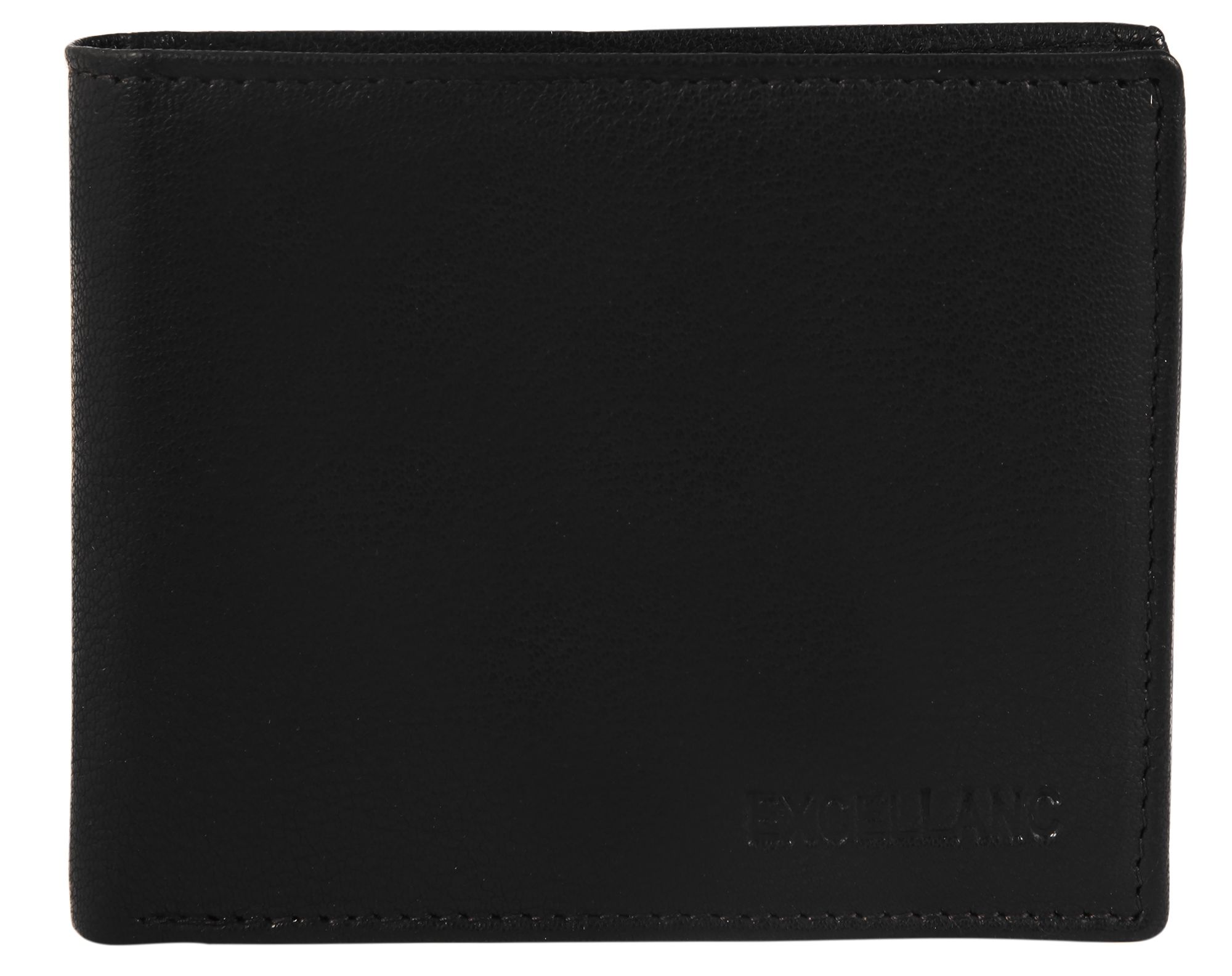 Excellanc Echtleder Geldbörse, Querformat, schwarz