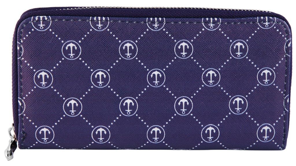 "Anissa", Cham Cham Damen Geldbörse aus Lederimitat mit Ankern, blau/weiß