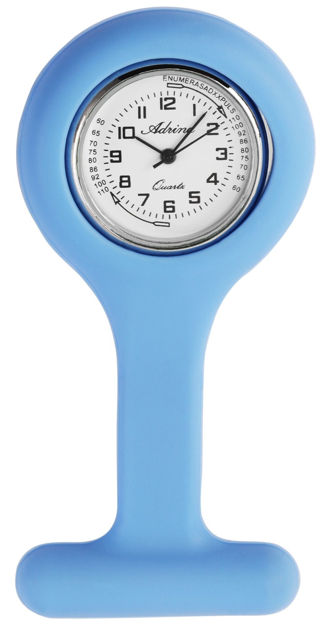 Adrina siliconen verpleegstershorloge in lichtblauw