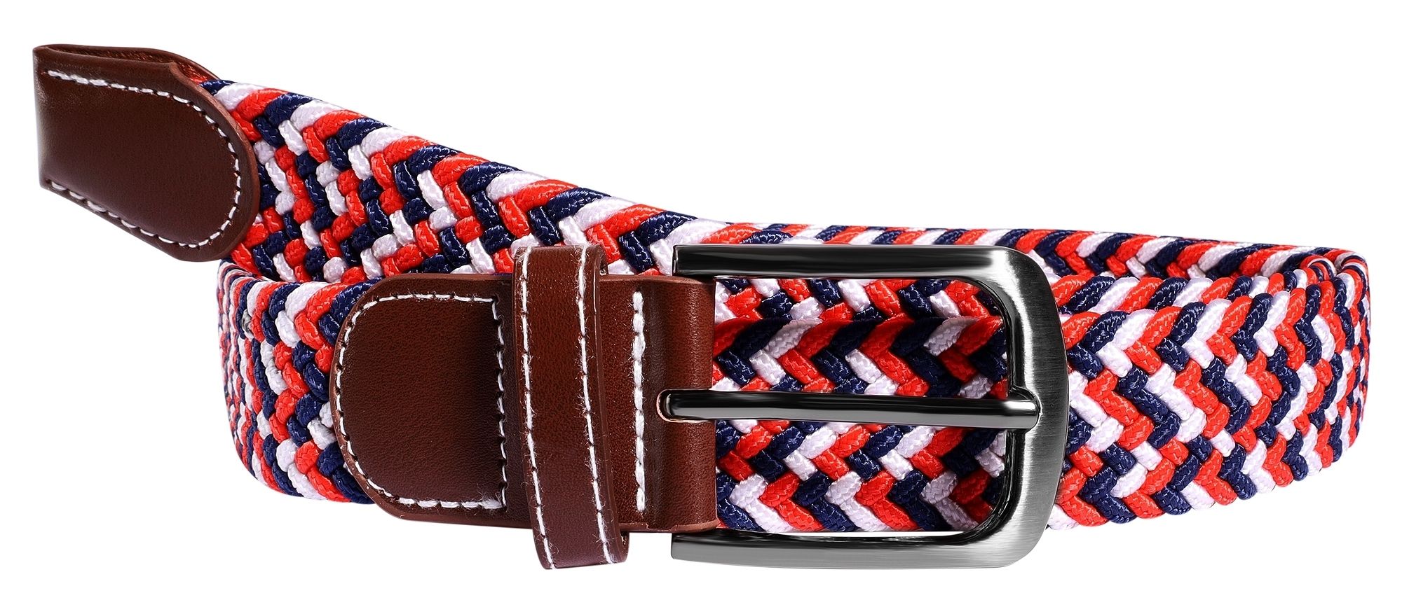 nautische gevlochten textiel riem maat 120 cm (L)