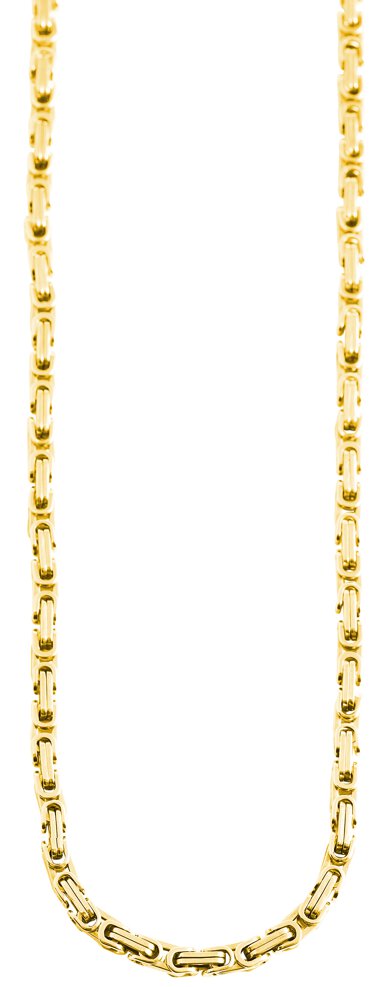 "Blake", roestvrij stalen koningsketting, goudkleurig, 50 cm