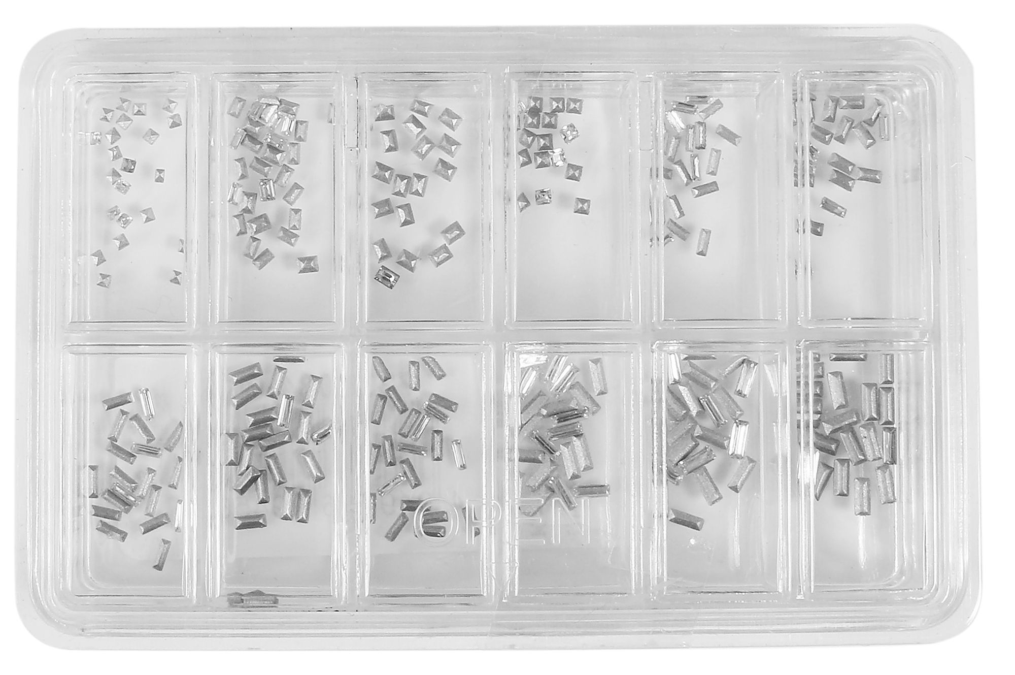 Ersatzsteine in verschiedenen Größen, eckig, 240 Stk.