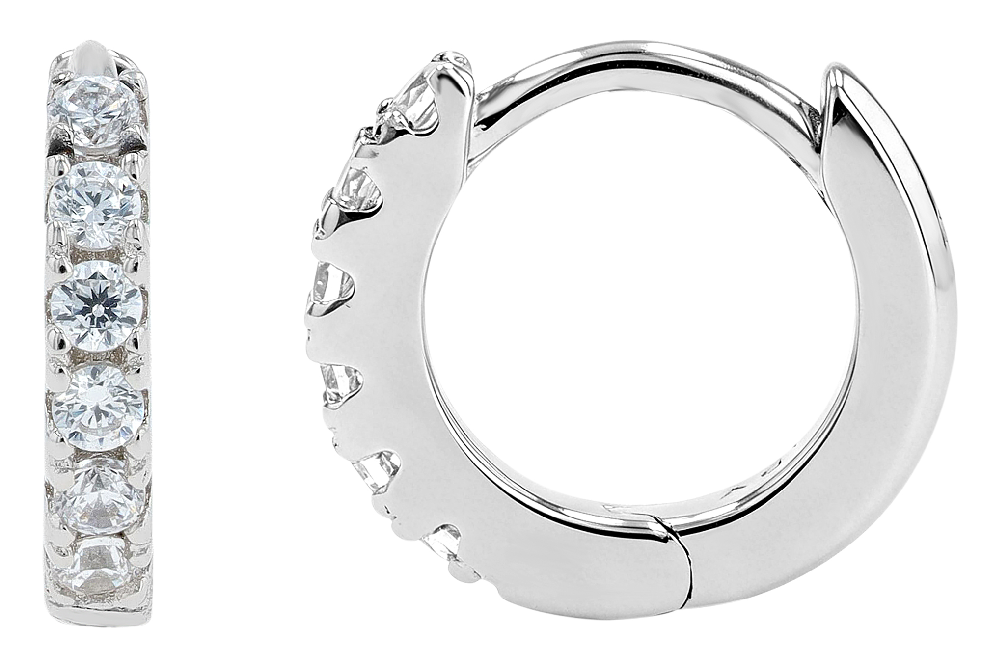 Sif Jakobs Jewellery 925/- echt zilveren creolen "Ellera Piccolo" Ø 7 mm, gerhodineerd