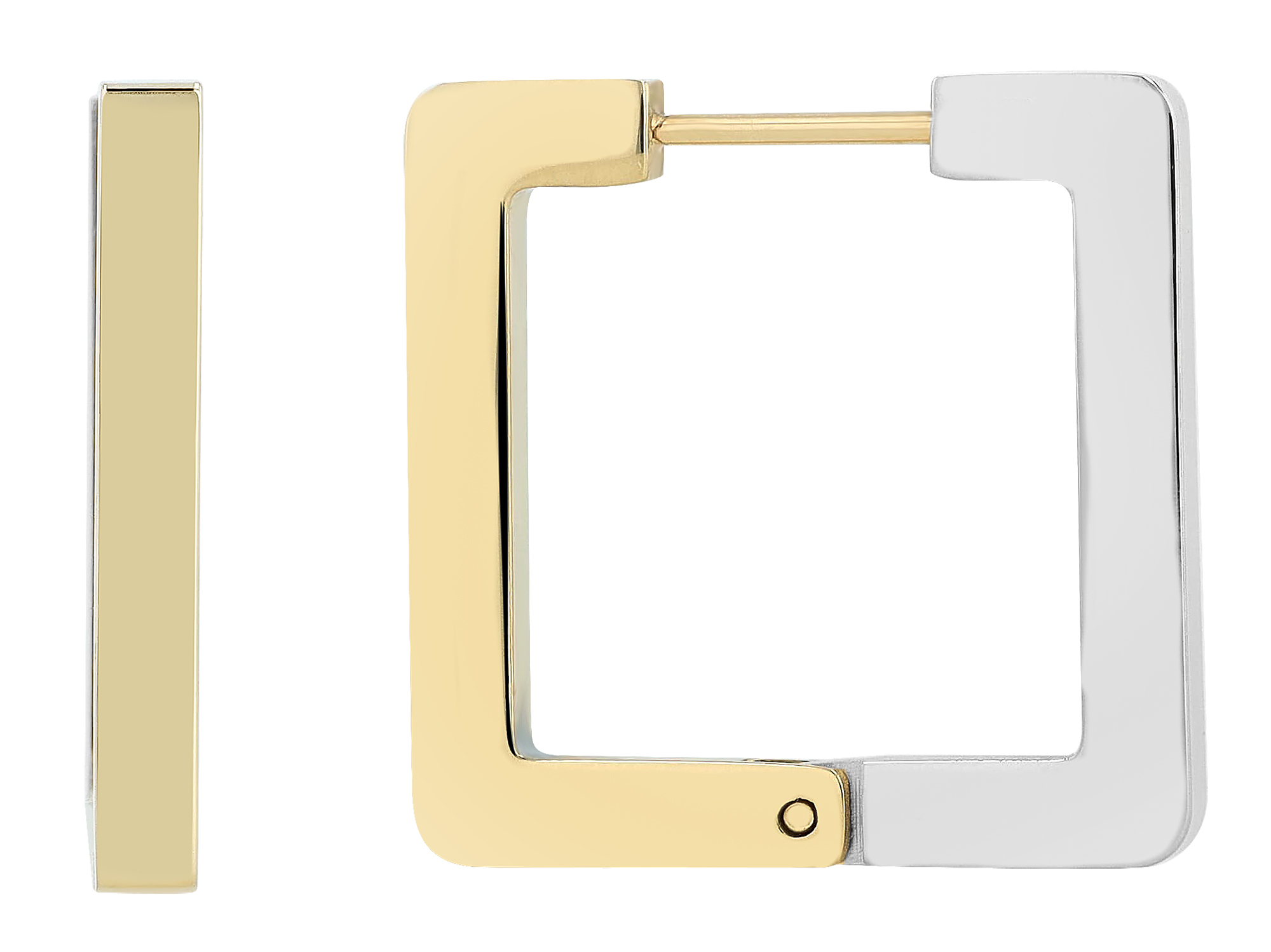 "Bibi" Akzent Edelstahl Creolen, bicolor