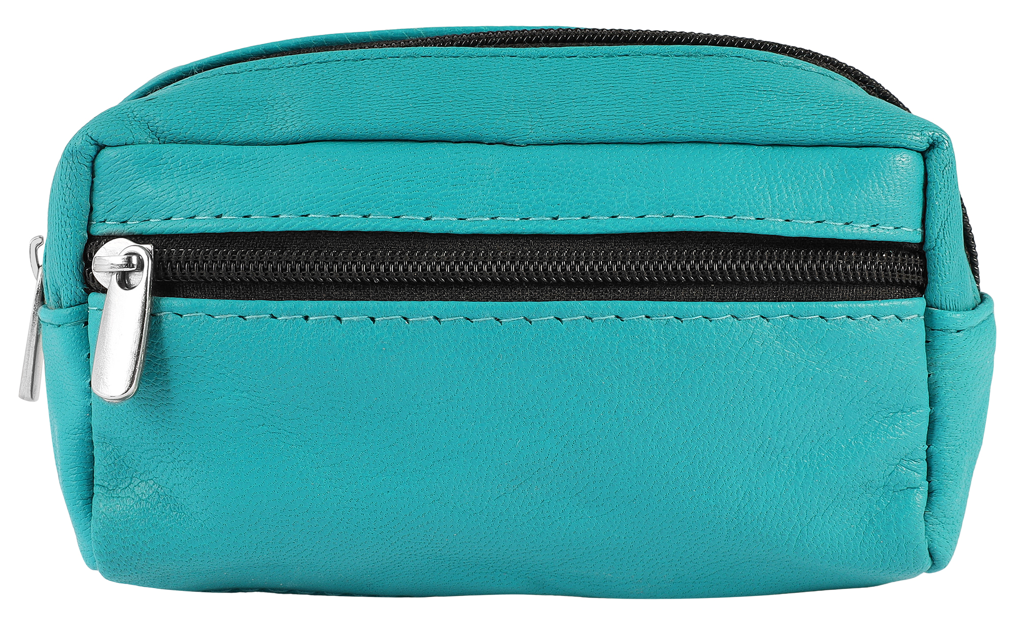 Excellanc echt lederen sleuteletui / sleuteletui, turkoois