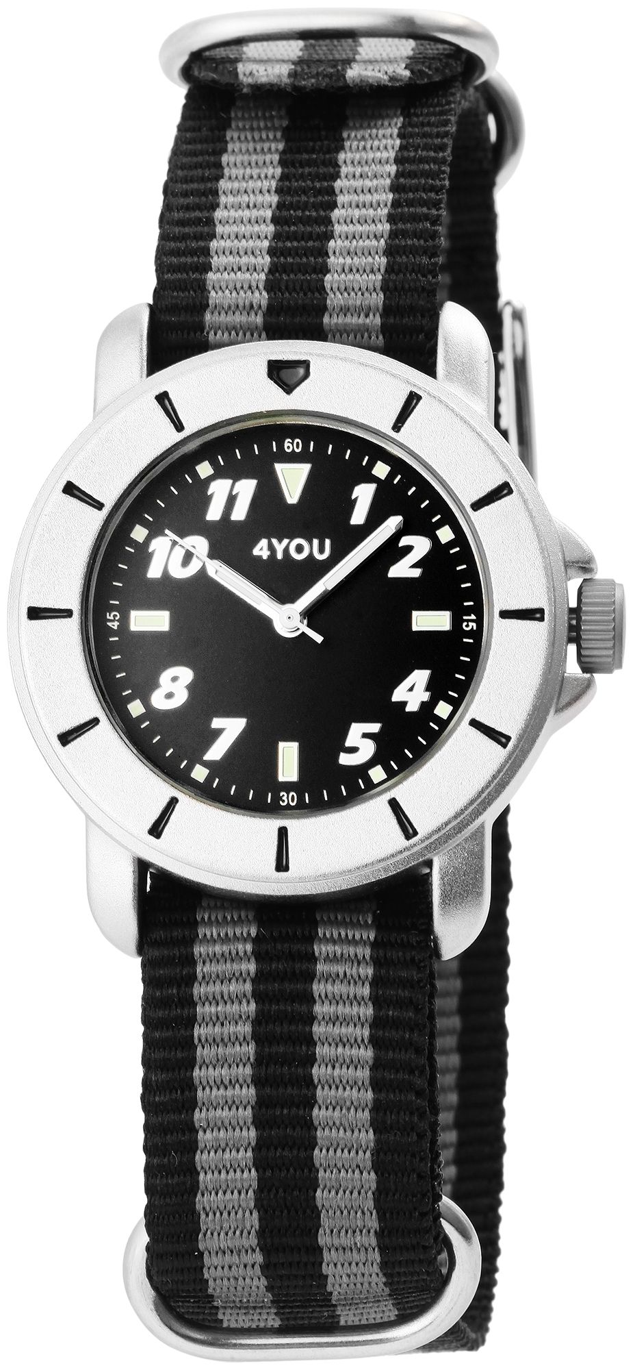 4You unisex horloge met band van textiel