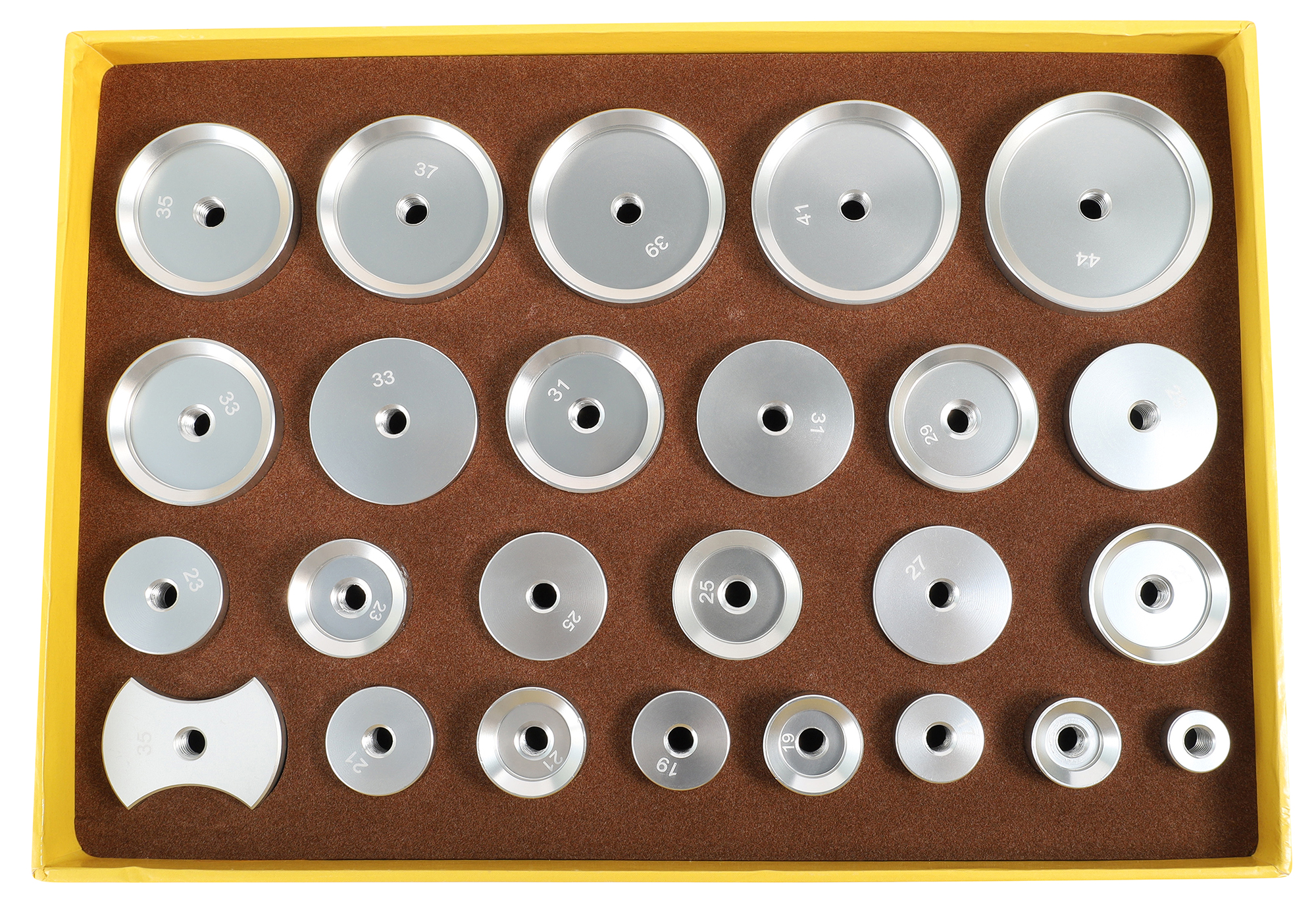 Druckstücke für Gehäuseschließer, Aluminium, silberfarben