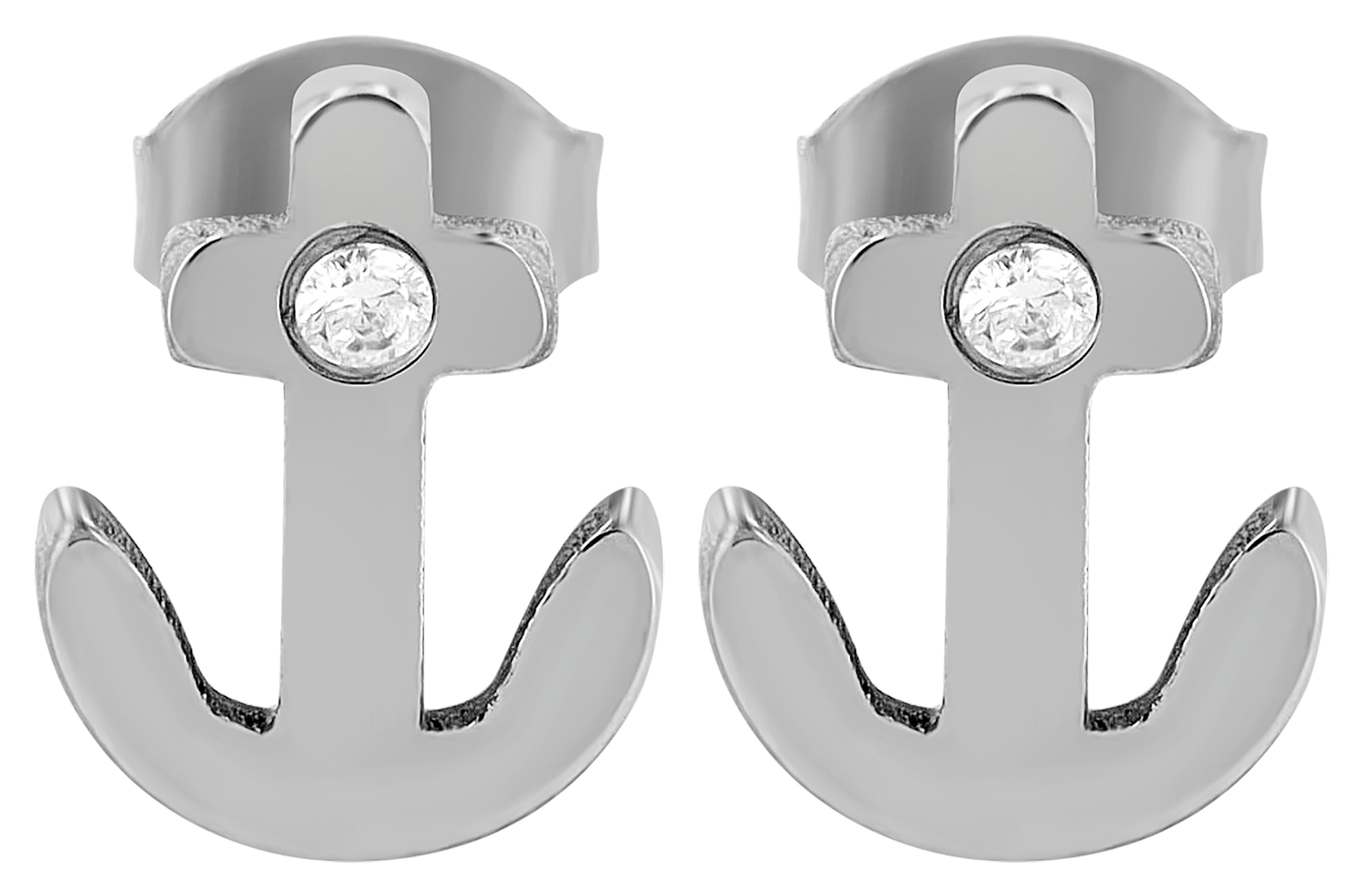 "Ruka", Titan Ohrstecke, Anker, Simili, Titan