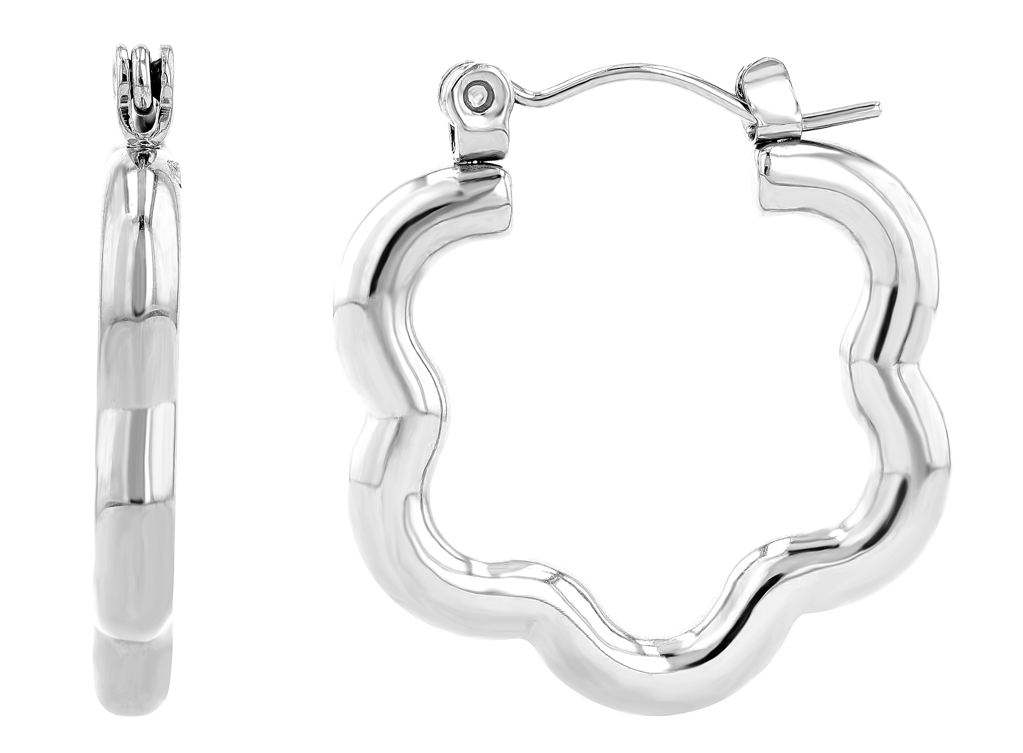 "Hely" Edelstahl Creolen Ø 20 mm, silberfarben