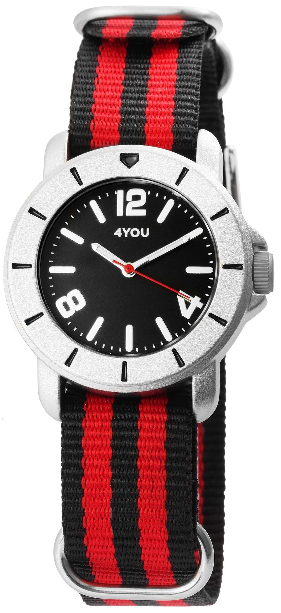 4You unisex horloge met band van textiel