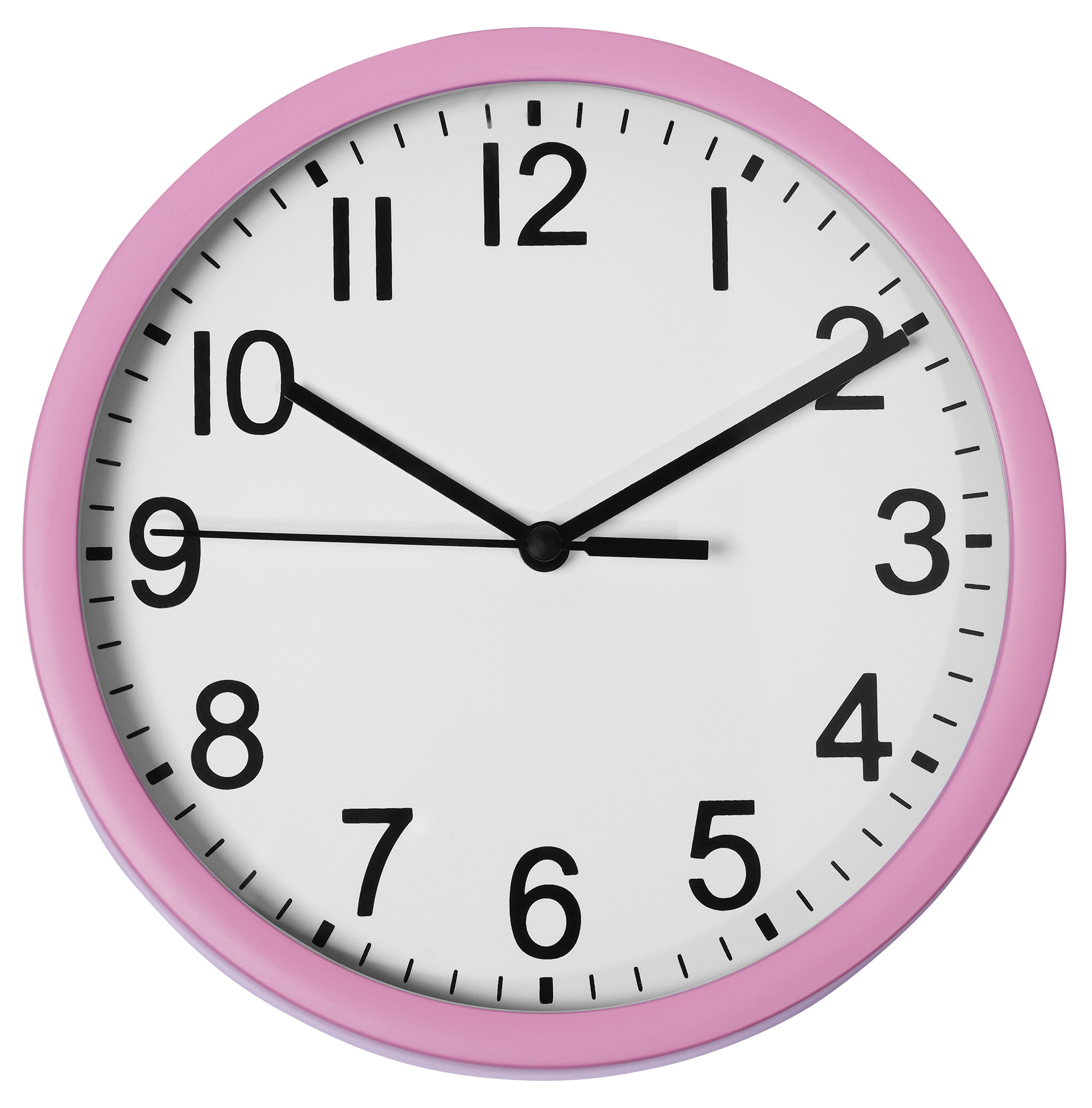 Wandklok - Ø 17,7 cm, roze