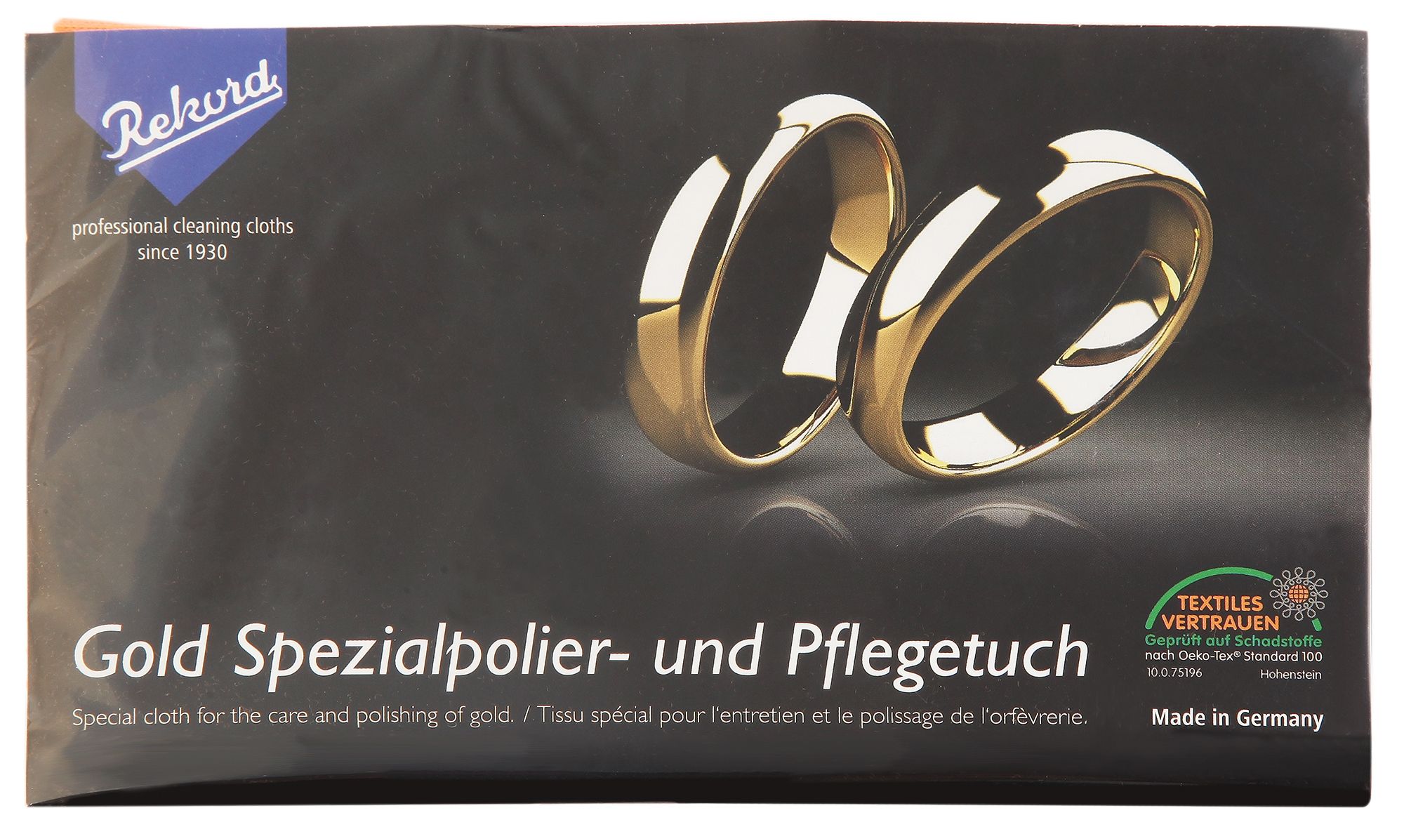 Gold Spezialpolier- und Pflegetuch, 24 x 30 cm