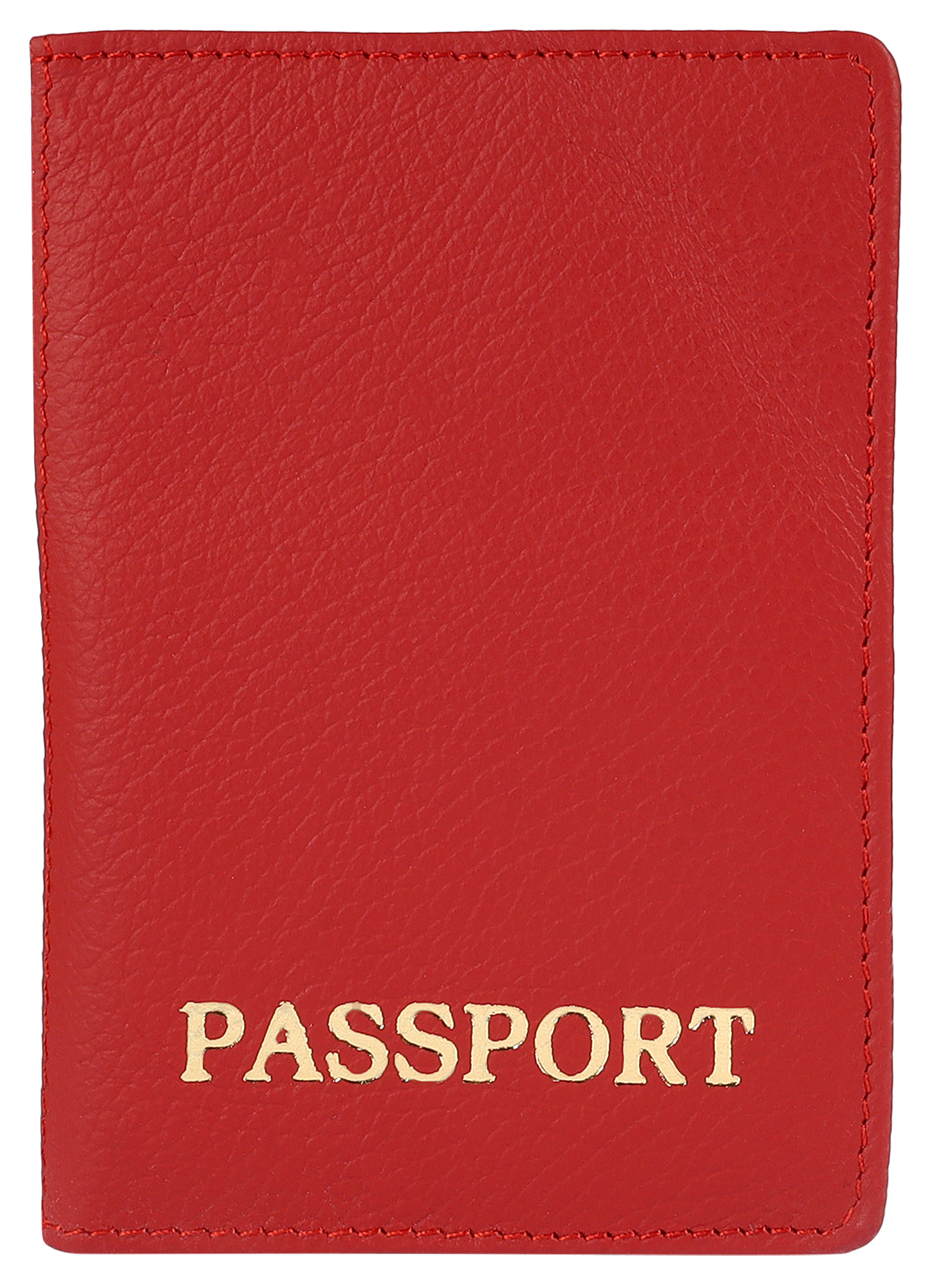 Steinmeister Echtleder, Reisepasshülle, Hochformat, Kreditkartenfächer, rot