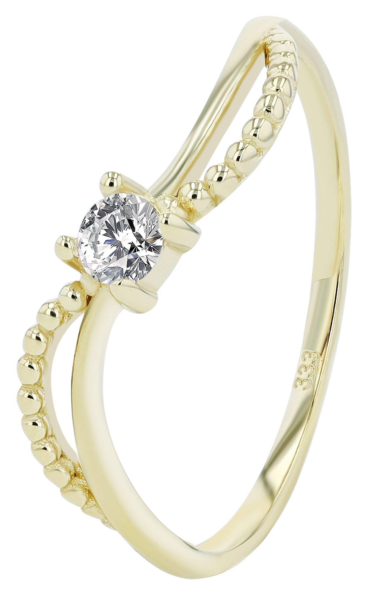 333/- Gold Ring "Delanie" , 8 Karat, Gelbgold, Gr. 56