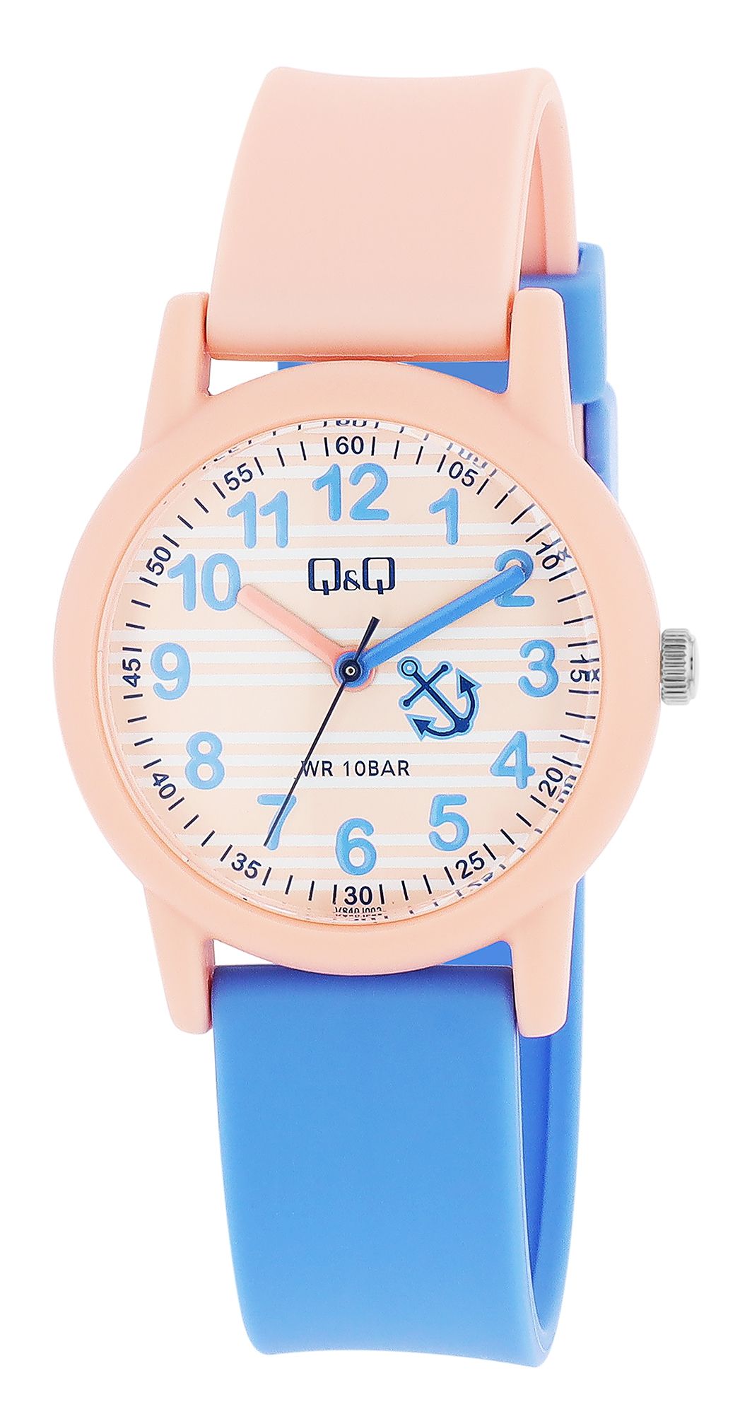 Q&Q Kinderuhr mit Resinarmband, "maritim", 10 ATM