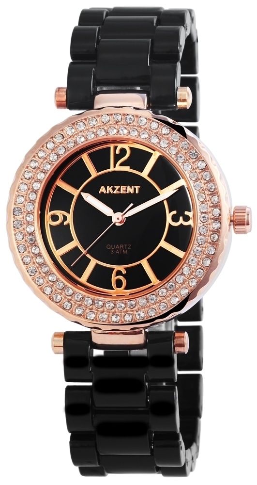 Accent dameshorloge met kunststof band