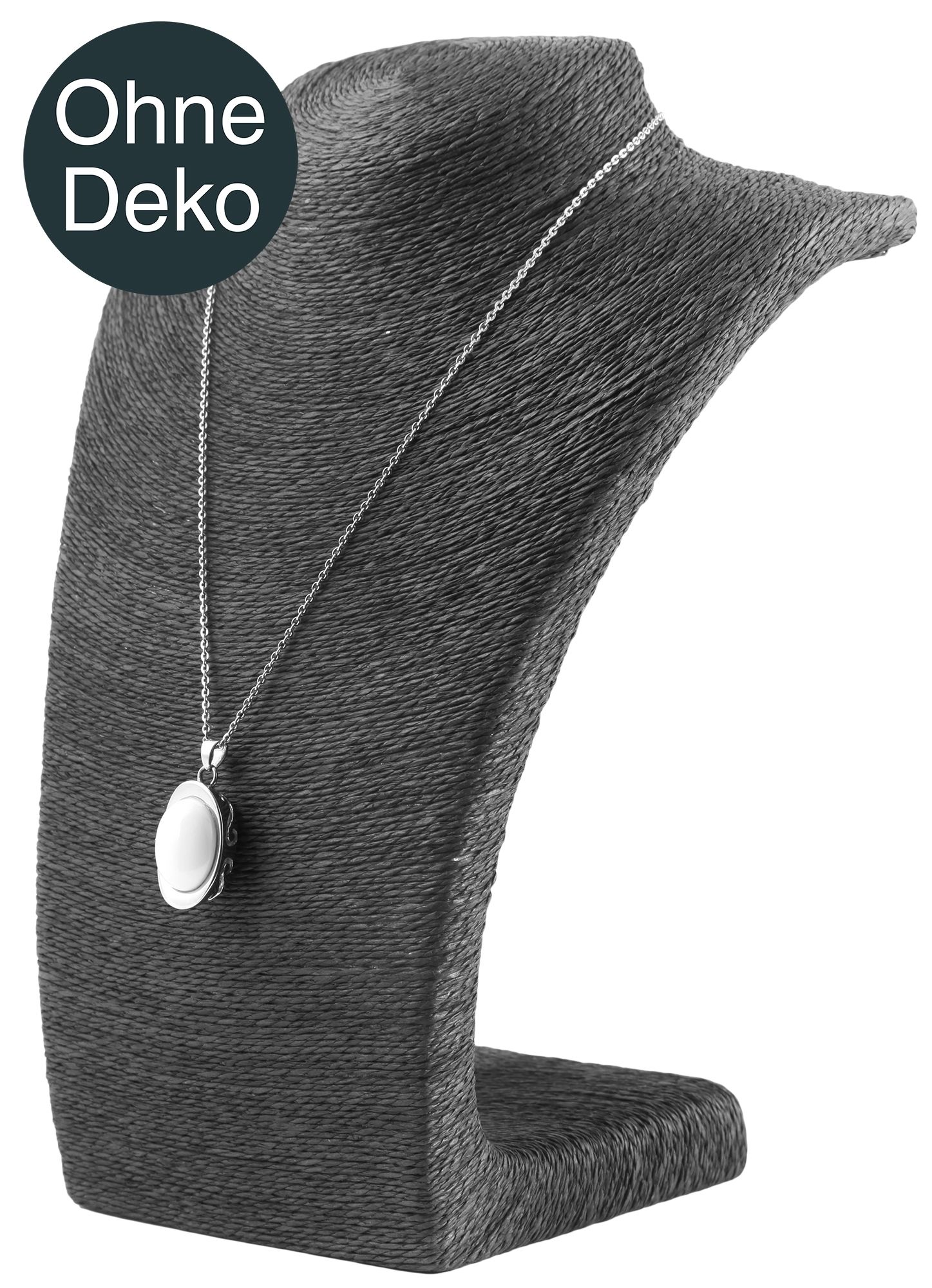 Borstbeeld van bastvezel, zwart, 27 cm x 21 cm x 12 cm