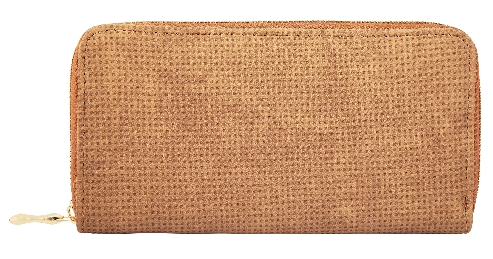 Cham Cham dames portemonnee van imitatieleer, liggend formaat, kaki