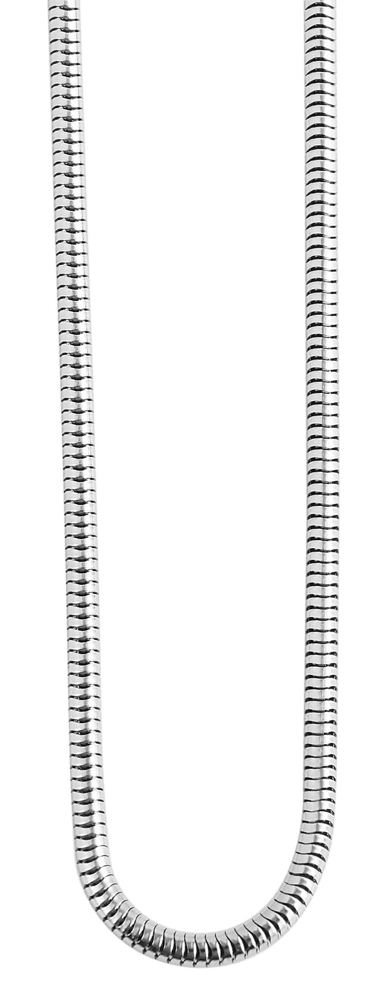 Akzent Edelstahl Damen Schlangenkette, Länge: 43 cm / Stärke: 2 mm