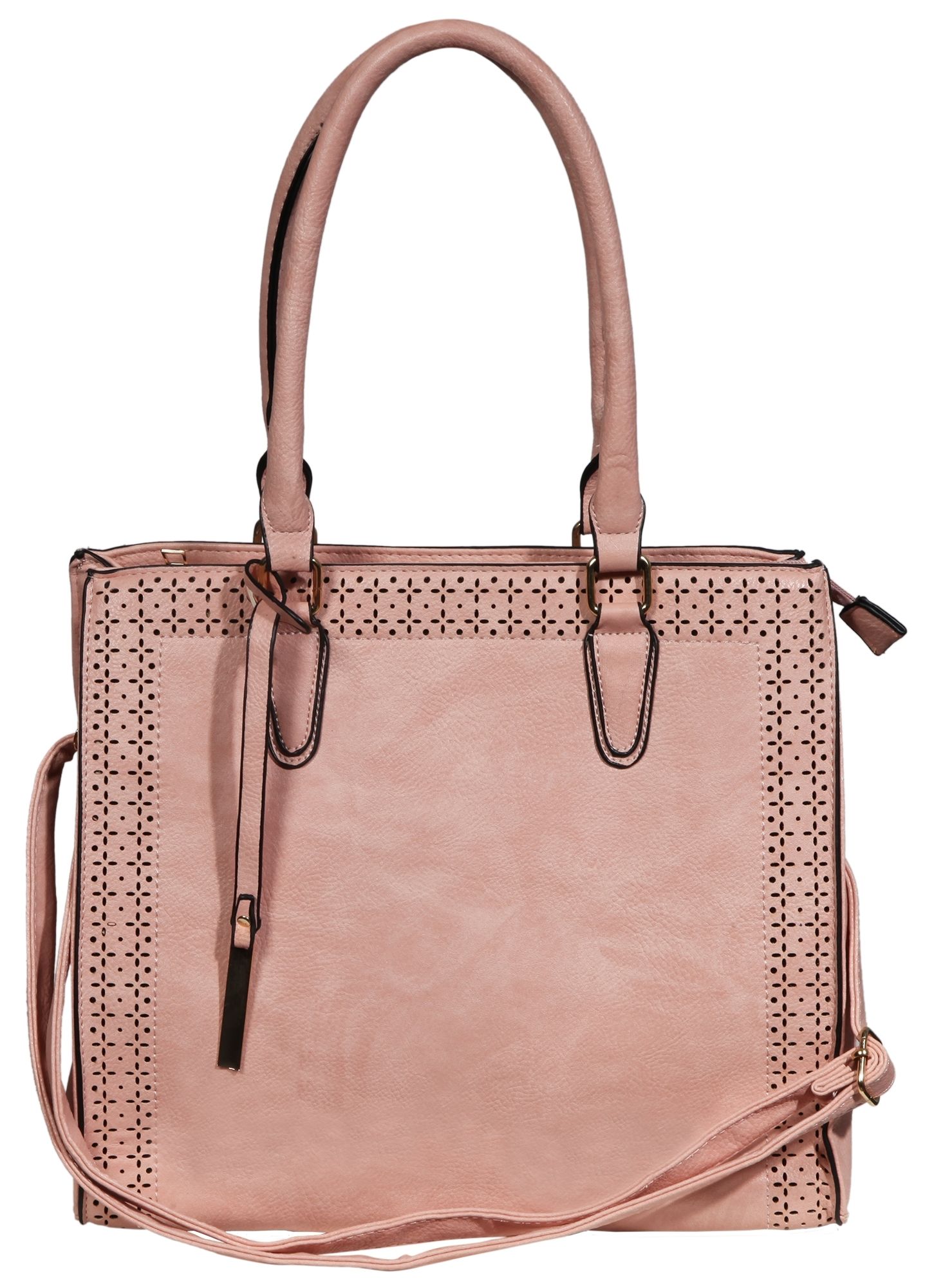 Damen Handtasche aus Lederimitat, Maße: 34x30x12cm