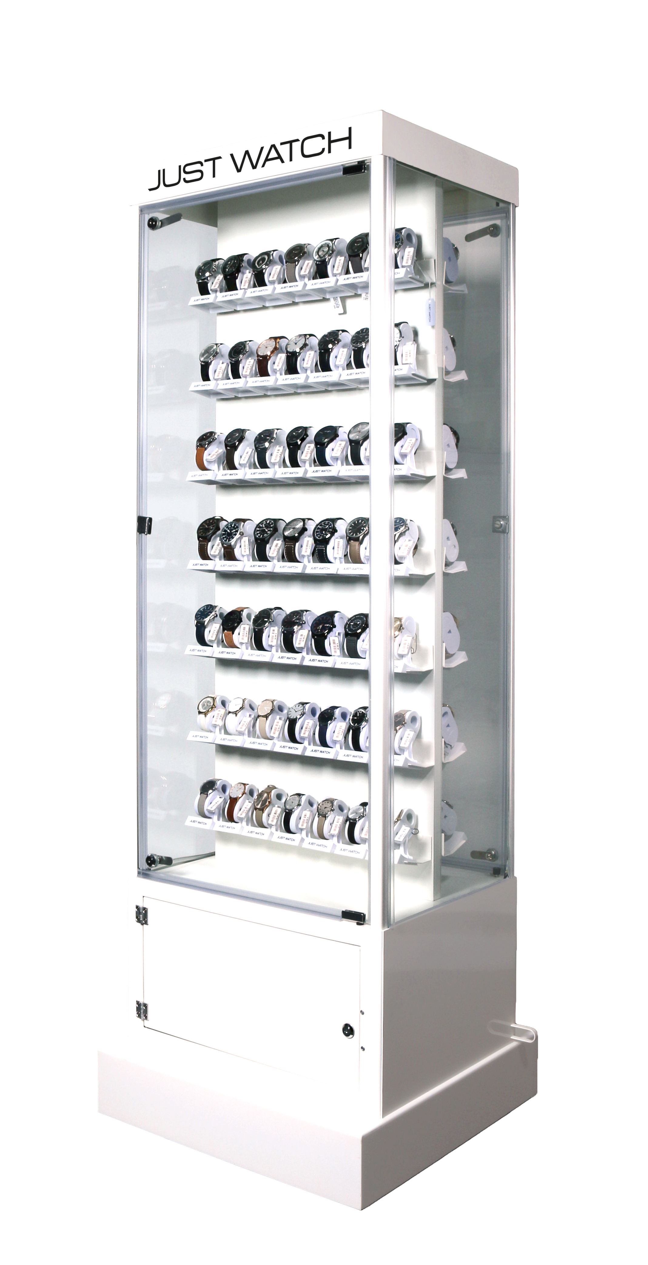 Außenvitrine, 180 x 60 x 50 (HBT), rollbar, abschließbar, spritzwassergeschützt, 6 Monate Garantie