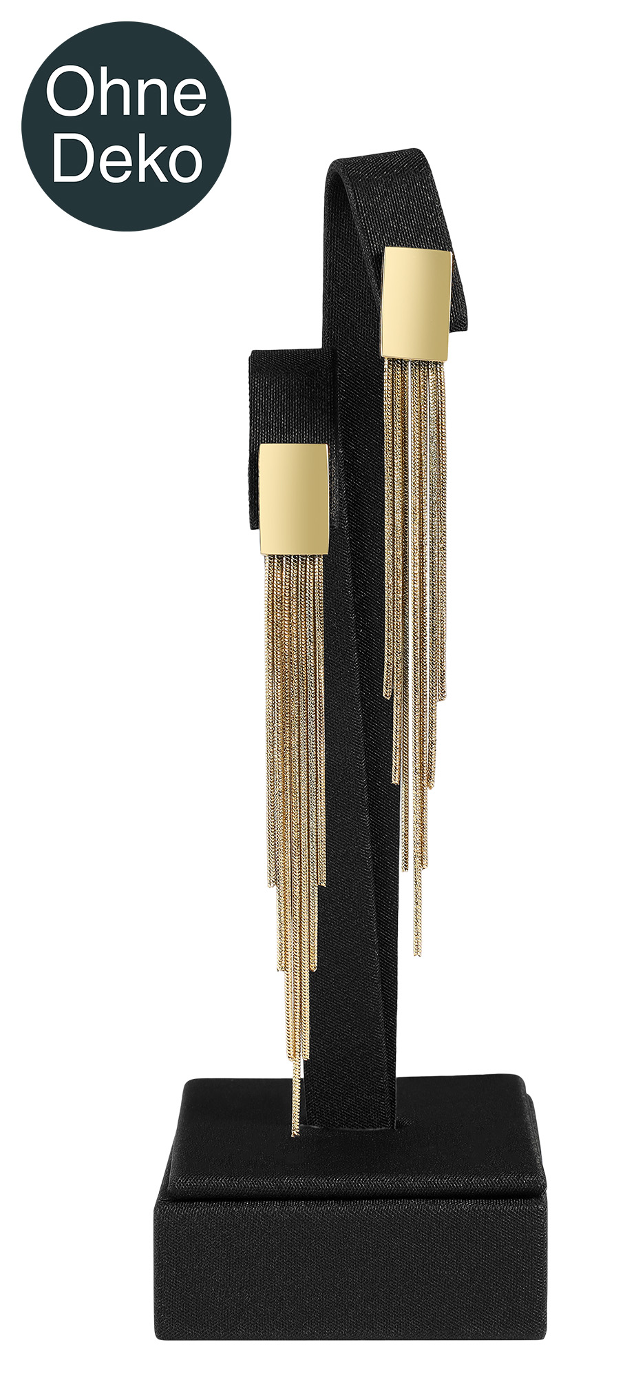 Aufsteller für Ohrringe, Kunststoff/Metall, schwarz