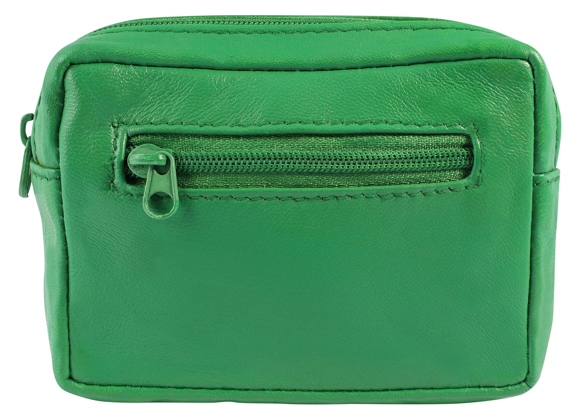 Leonardo Verrelli sleuteletui van echt leer, groen