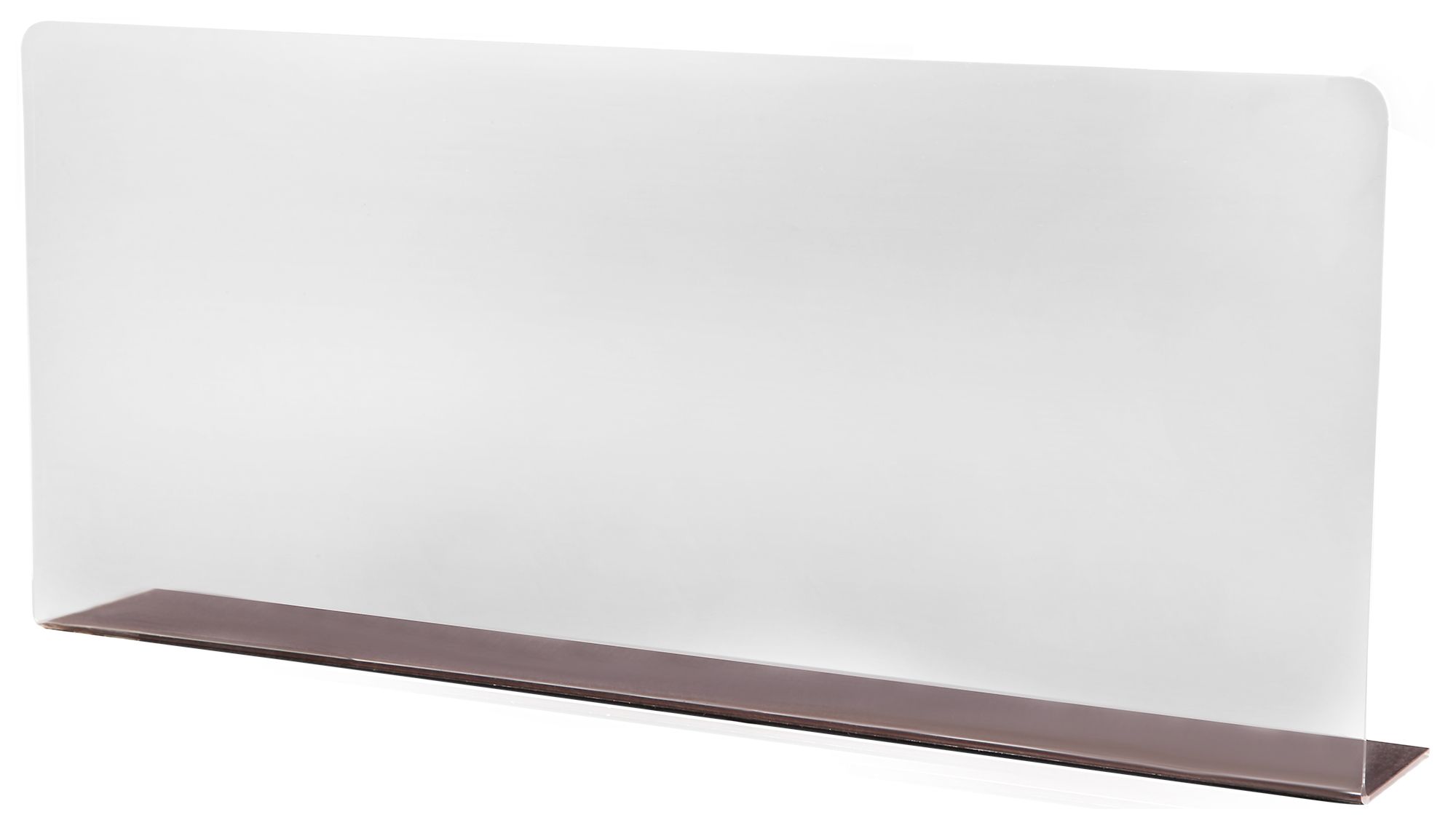 Bordje, transparant, 34 cm x 15 cm x 2 cm