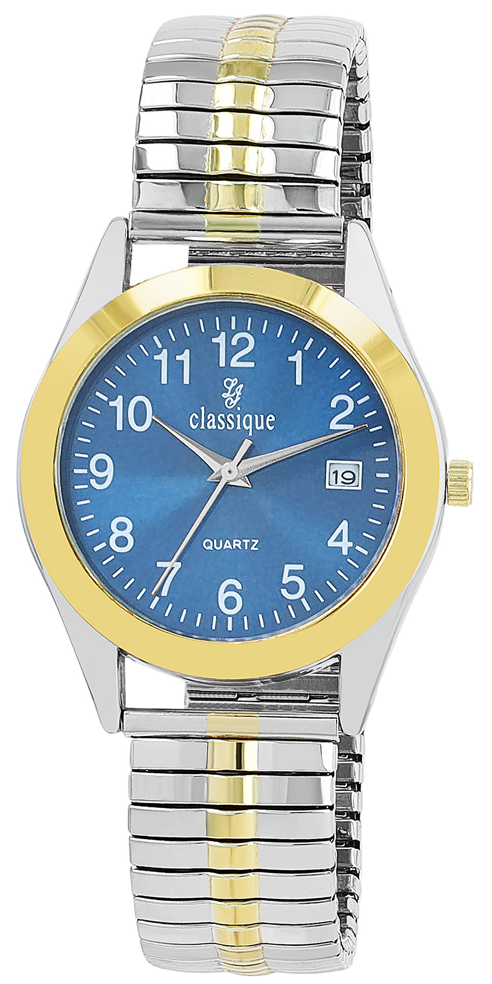 Classique Herrenuhr mit Edelstahlzugarmband