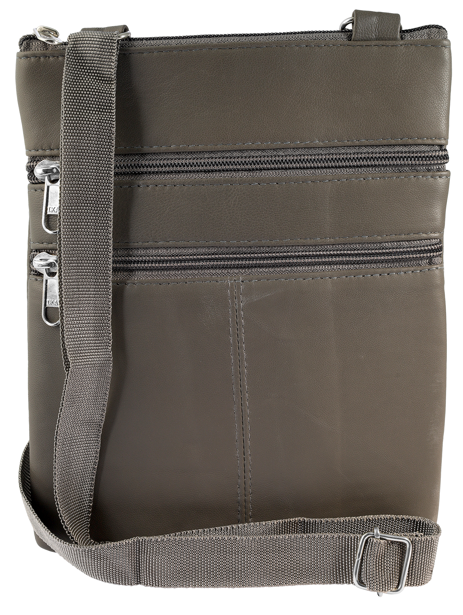 Steinmeister Echtledertasche, dunkelgrau